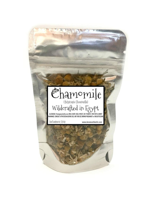 Reiki Charged Chamomile Flowers Matricaria Chamomilla Wildcrafted in Egypt Dried Loose Leaf for Tea .2 Oz Bag Small Sample TLBH