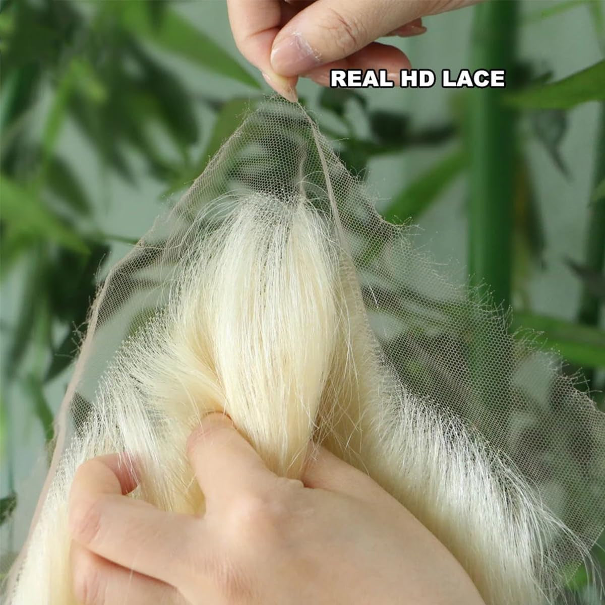 613 Blonde Frontal 13X4 HD Transparent Lace Frontal Closure with Baby Hair 100% Blonde Human Hair 613 Frontal Ear to Ear 613 Frontal Free Part Natural Hairline 150% Density 18 Inch