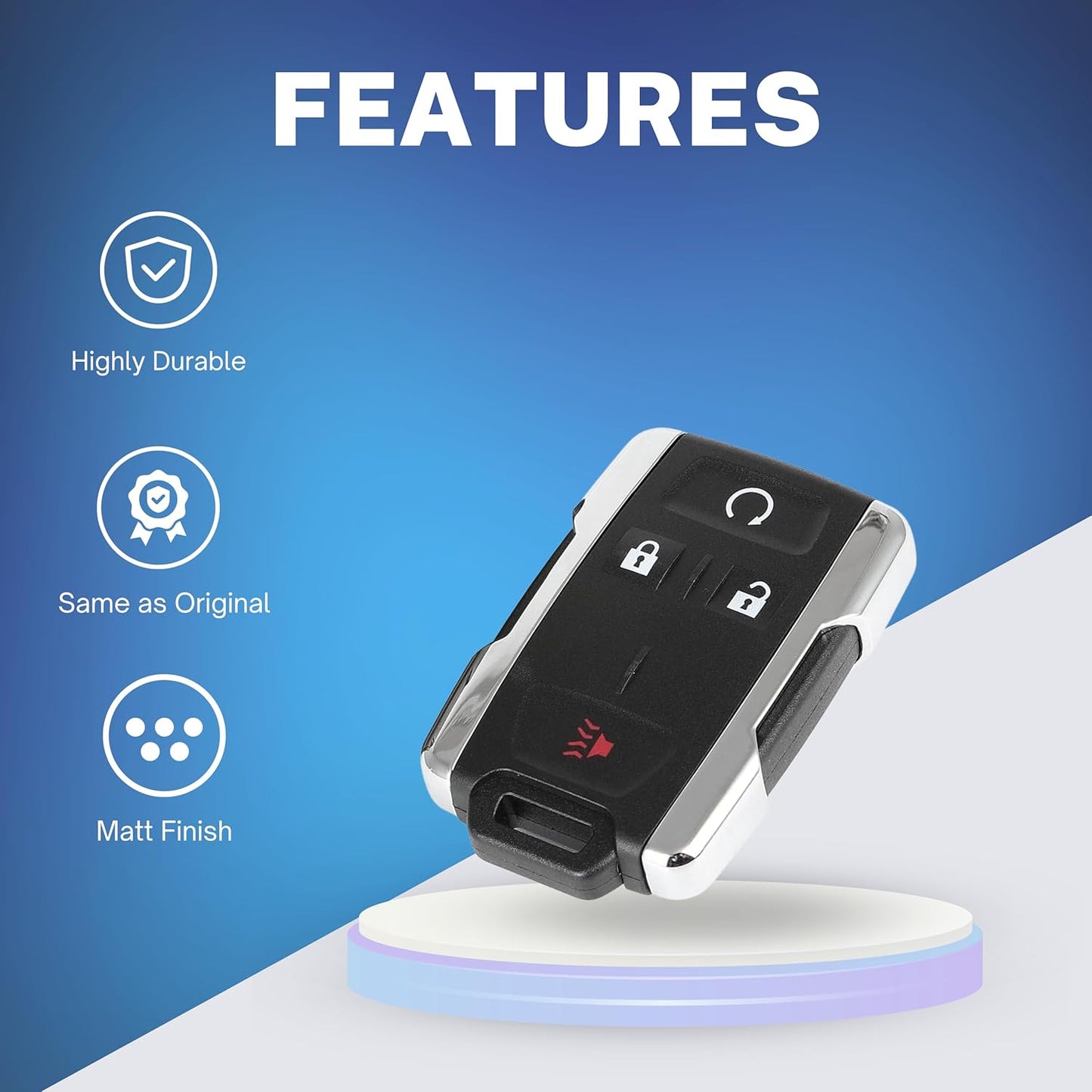 DIY Key Fob Replacement Keyless Compatible for Chevy for GMC Sierra Chevrolet Silverado 1500 2500 3500 2014-2020 GMC Canyon Chevy Colorado 2015-2021 M3N32337100