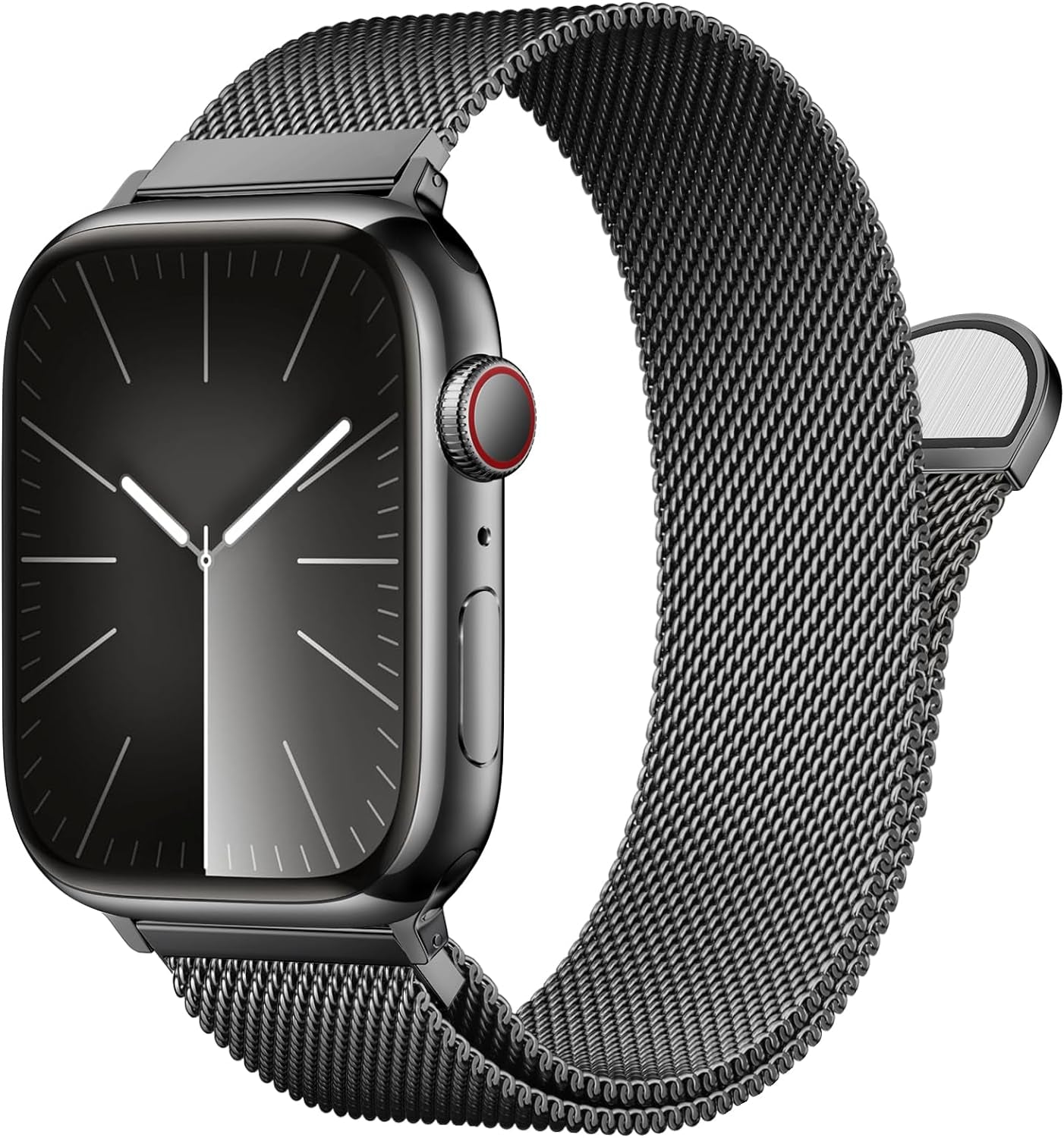 Stainless Steel Milanese Loop Compatible with Apple Watch Band 38Mm 40Mm 41Mm 42Mm 44Mm 45Mm 49Mm Men and Women, Mesh Loop Magnetic Clasp Replacement for Iwatch Bands Ultra Series 9 8 7 SE 6 5 4 3 2 1