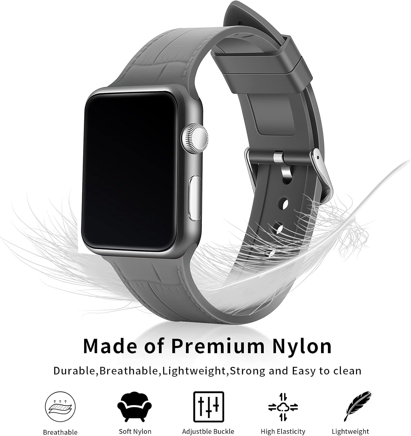 Compatible with Apple Watch Strap 42Mm/44Mm/45Mm, Comfortable Soft Silicone Sports Wristband, Replace Apple Watchband, Suitable for Iwatch Series SE7/6/5/4/3/2/1