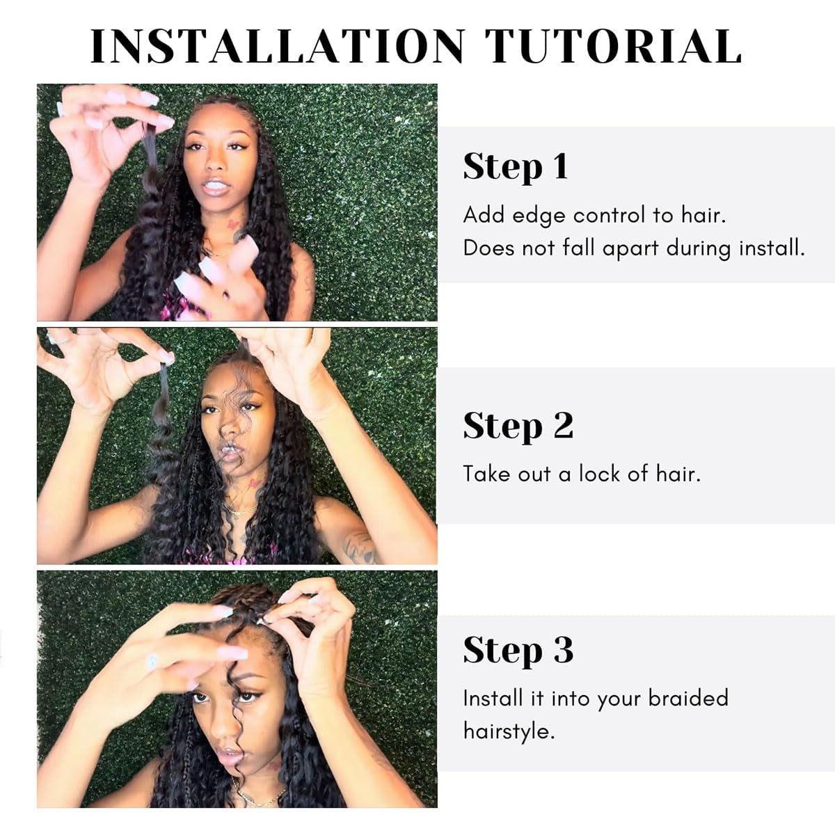 Human Braiding Hair for Boho Braids Human Hair Water Wave Bundles Bulk Human Hair for Braiding Curly Human Hair for Boho Knotless Braids Human Hair for Braiding 2 Bundles per Pack 100G (18Inch)