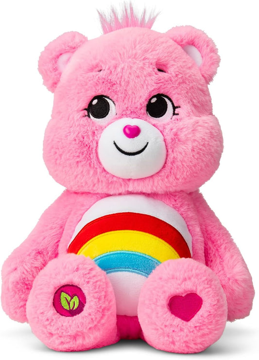 | Cheer Bear 35Cm Medium Plush | Collectable Cute Plush Toy, Cuddly Toys for Children, Soft Toys for Girls and Boys, Cute Teddies Suitable for Girls and Boys Ages 4+ | Basic Fun 22061 UK