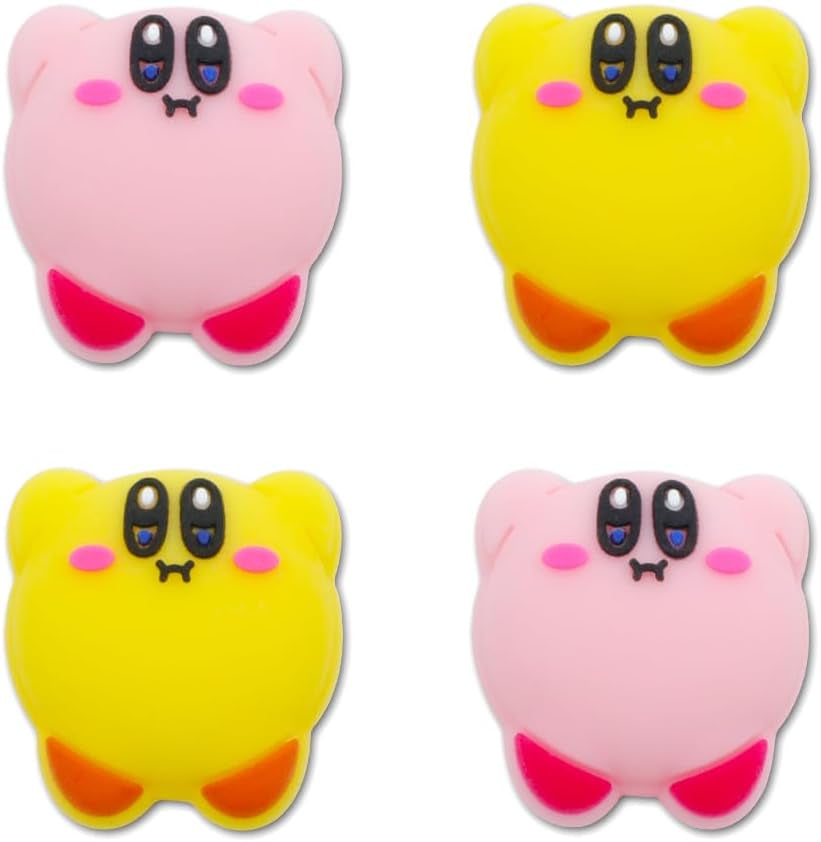 Switch Thumb Grips Caps, Cute Kitty Joystick Caps for Nintendo Switch/Lite/Switch OLED, 4 PCS Thumbstick Cover, Analog Stick Button Cover for NS Joycon Controller Accessories,Strawberry