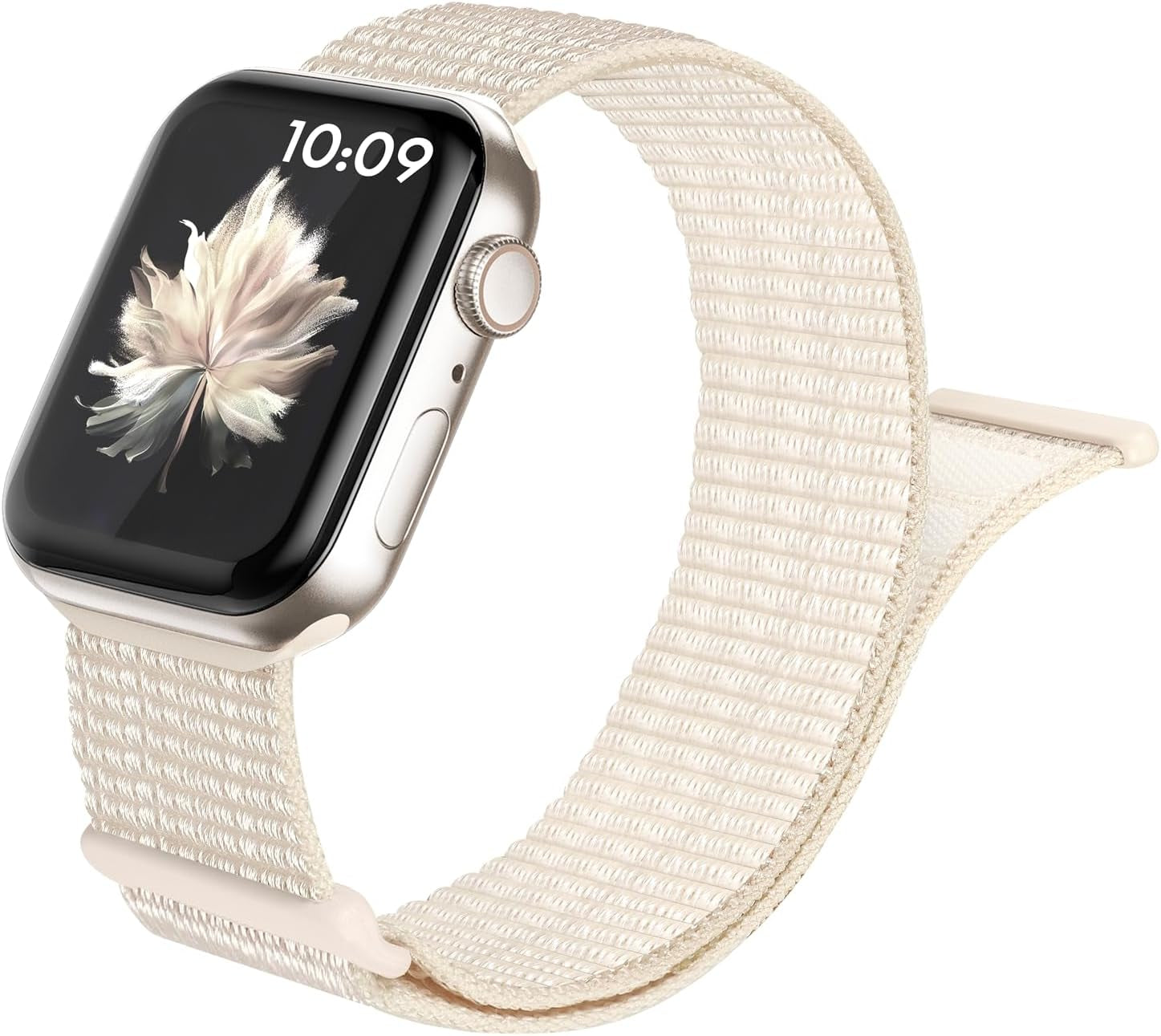 Nylon Sport Loop Bands Compatible with Apple Watch Band 41Mm 40Mm 38Mm 49Mm 45Mm 44Mm 42Mm Women Men, Stretchy Breathable Strap for Iwatch Series 9 Ultra 8 7 6 5 4 3 2 SE (38,Startlight）