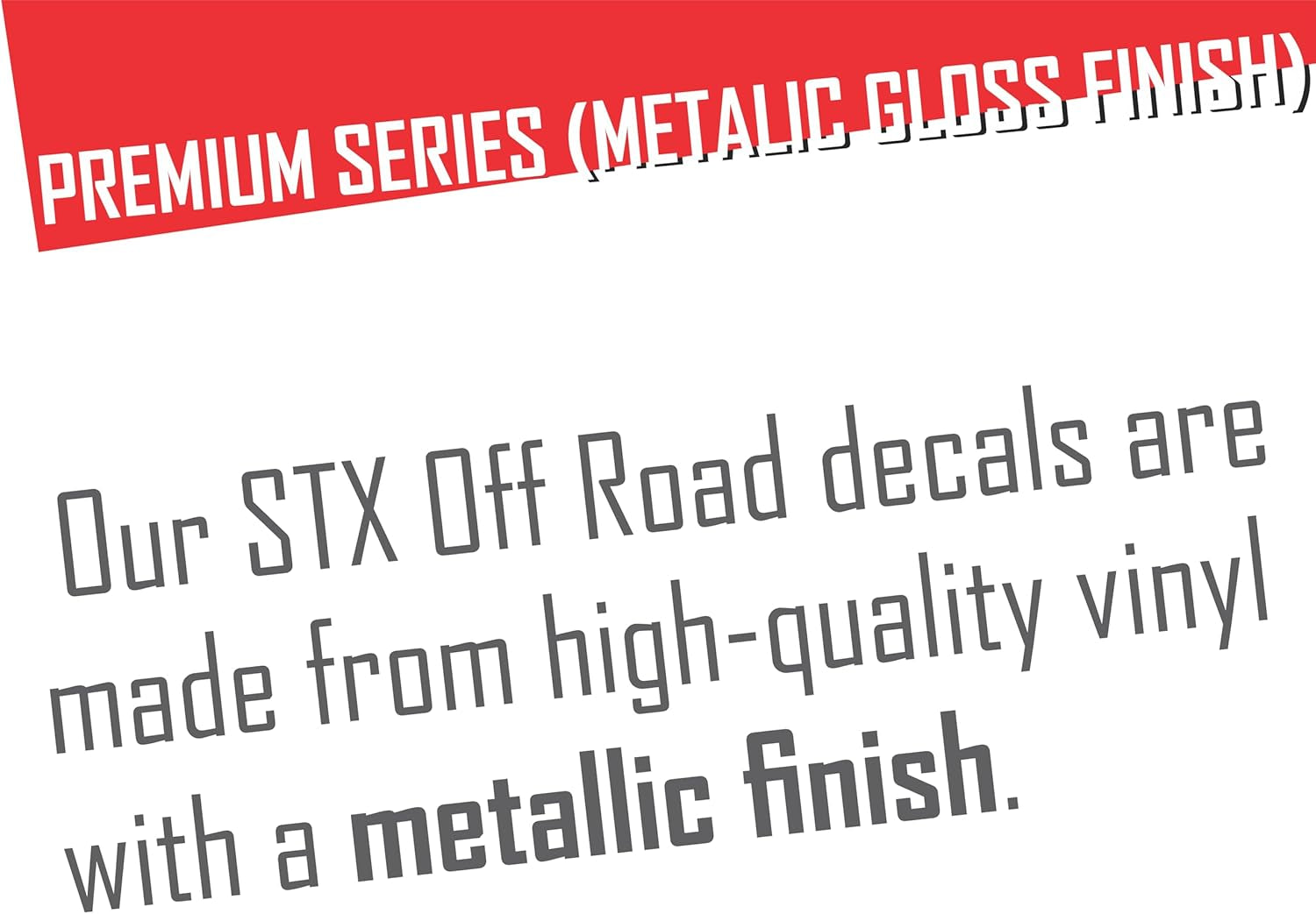 Ford F150 STX Decal off Road Replacement Sticker, Compatible with Ford F150 Truck, Set of 2, Premium Series (Metallic Finish) (Charcoal)