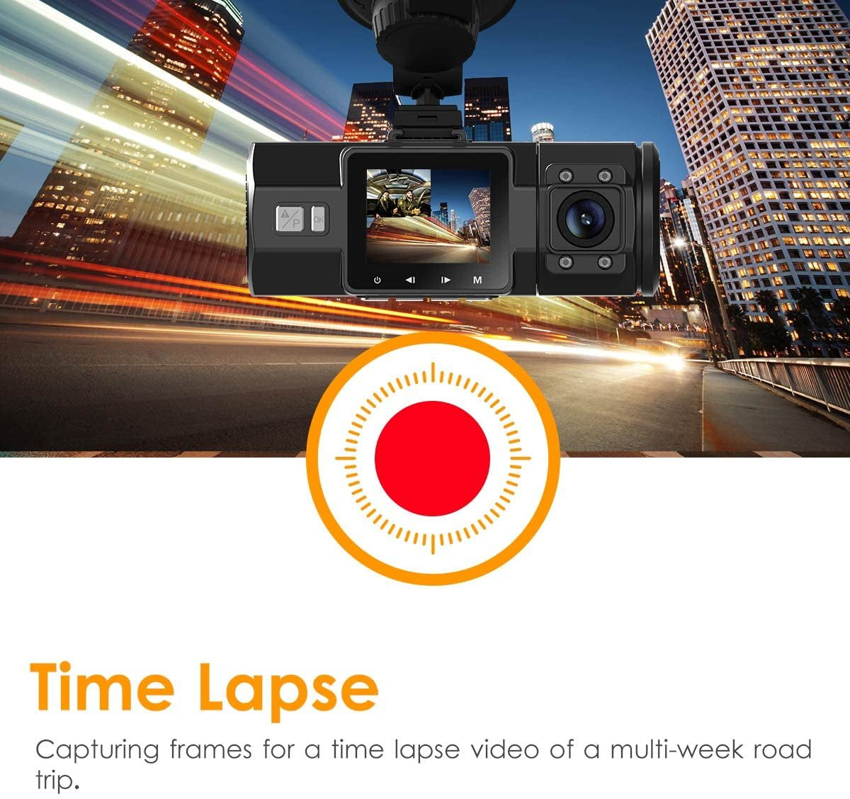 N2 Pro Uber Dual Dash Cam Infrared Night Vision, Dual Channel 1080P Front and Inside, 2.5K Single Front Car Accident Dash Camera, 24Hr Motion Sensor Parking Mode, Support 256GB Max