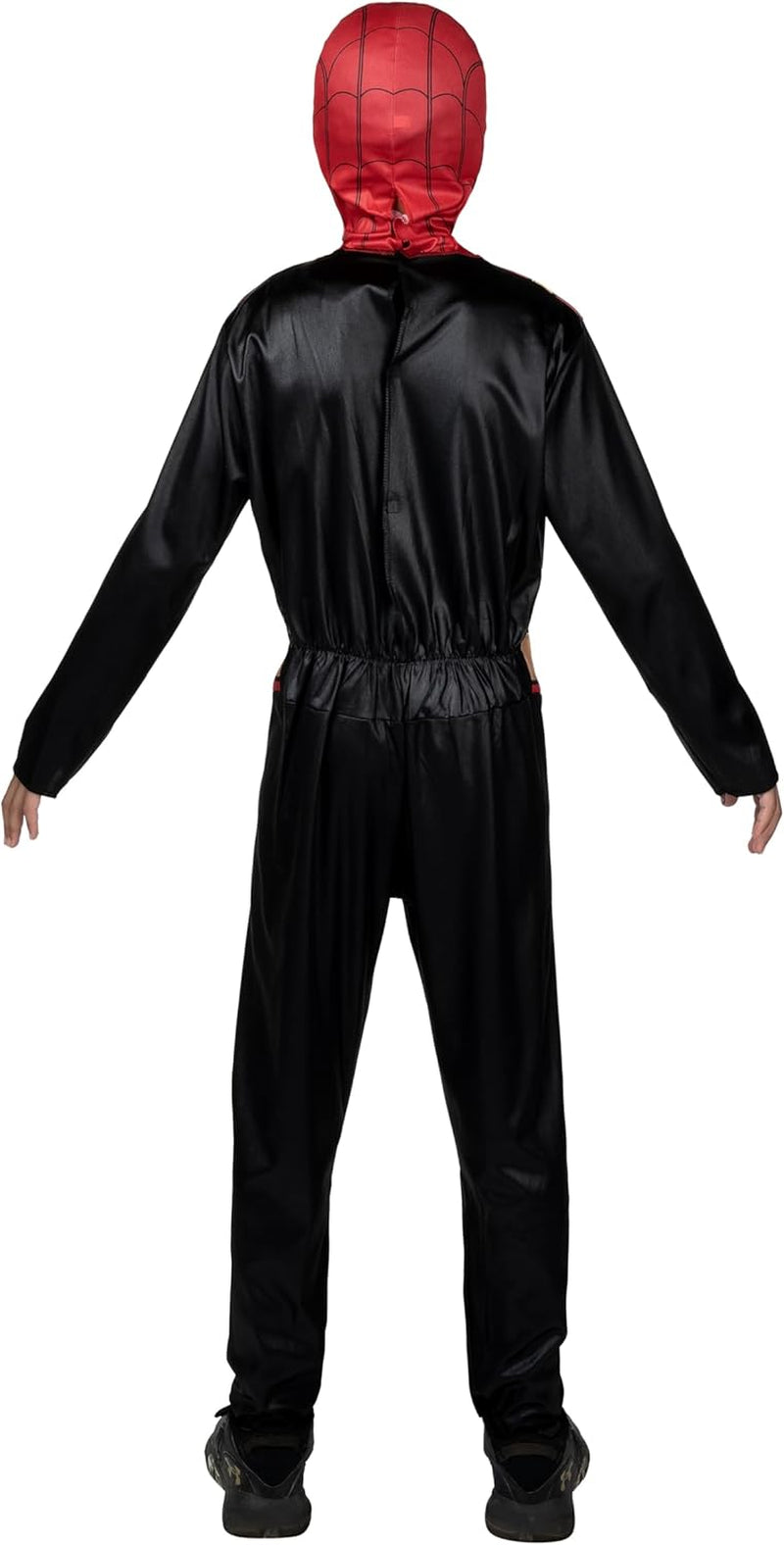 Marvel Integrated Spider-Man Official Youth Halloween Costume - Premium Quality Printed Jumpsuit with Pull on Fabric Mask