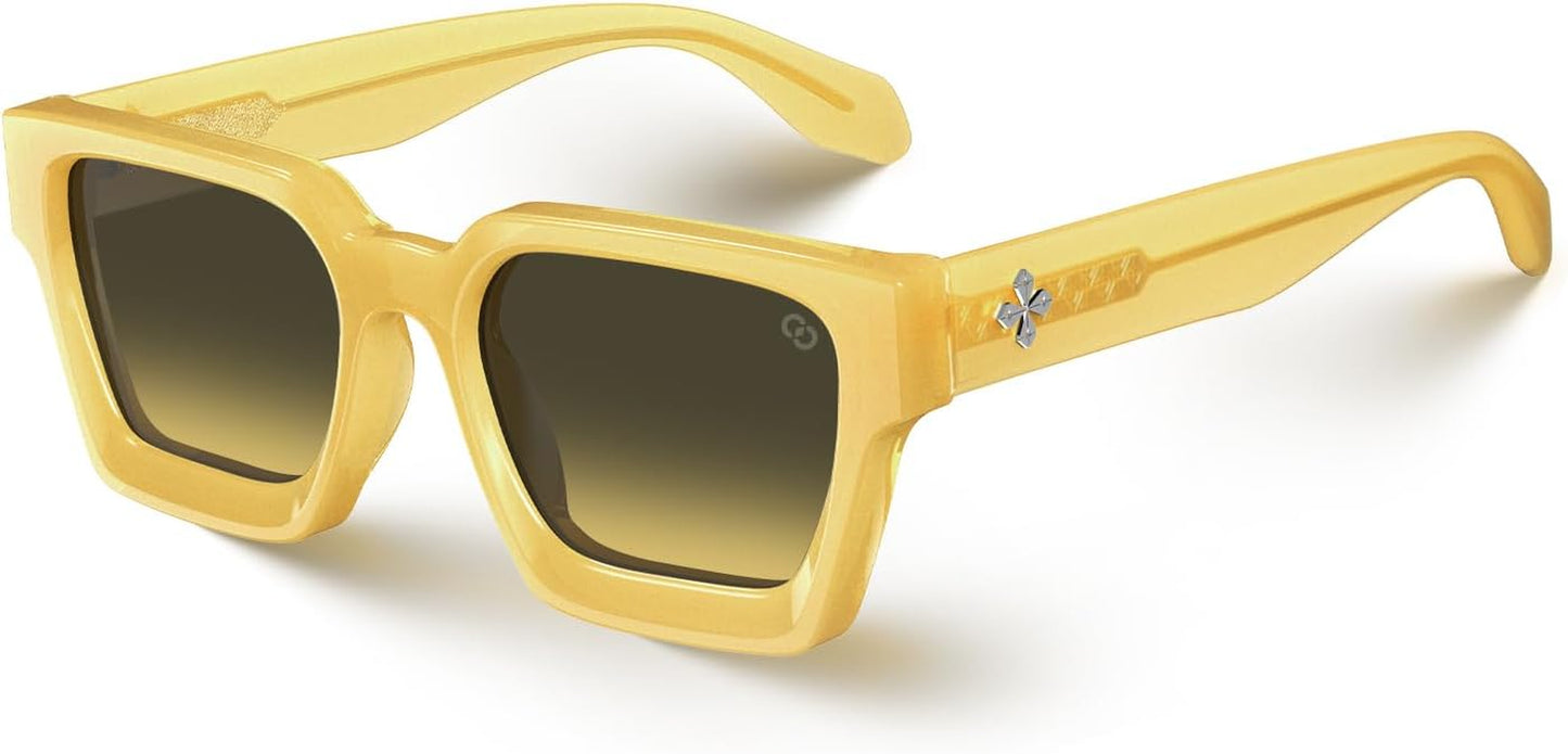 Fashion 100% UV400 Protection Rectangle TR90 Y2K Sunglasses Accessories for Women Men RIVER