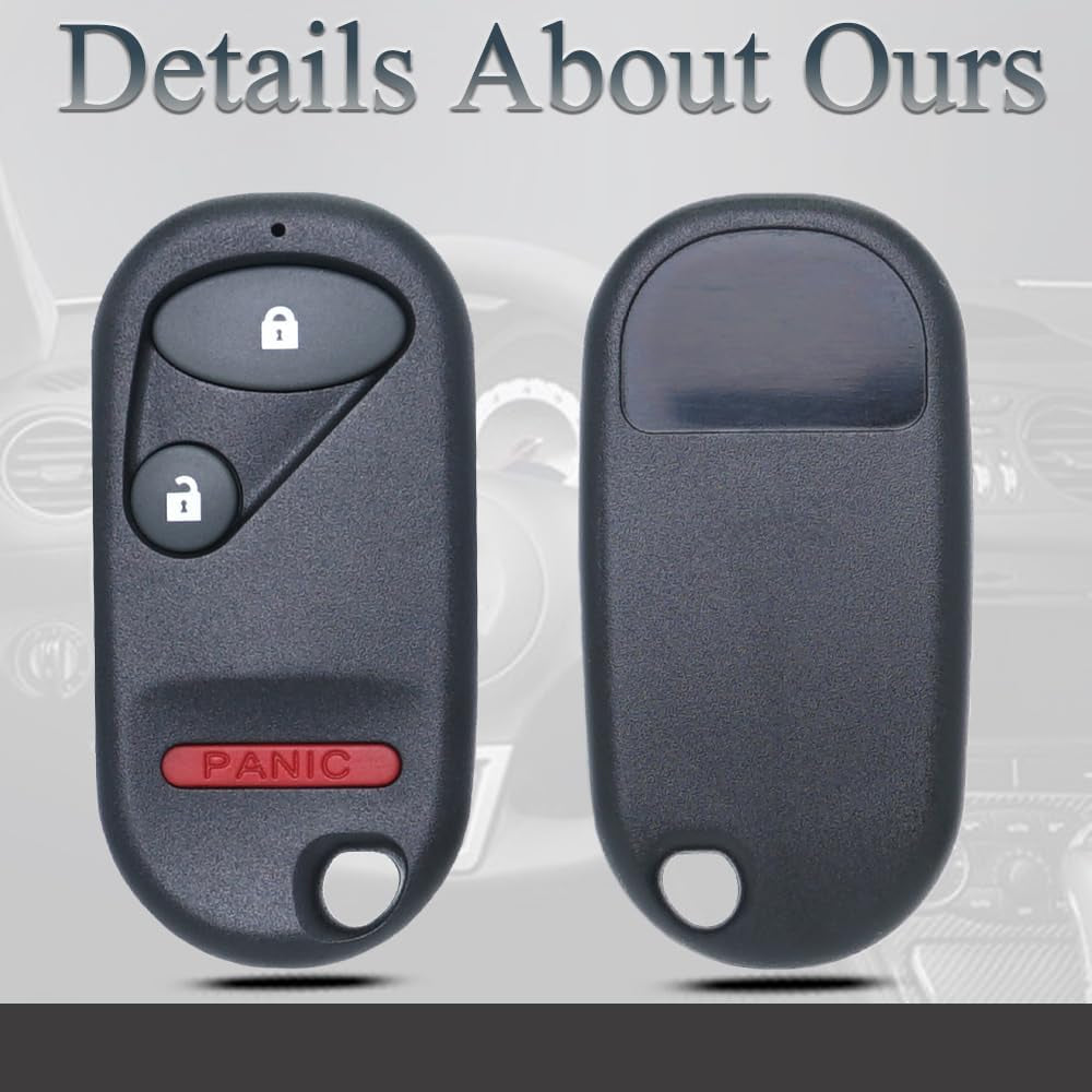 Key Fob Keyless Entry Fits for Honda Element 2004 2005 2006 2007 2008 2009 2010 2011 / 2002-2005 Honda Civic (Sl Trim Only) CR-V Remote Control Replacement OUCG8D-344H-A 72147-S5T-A01