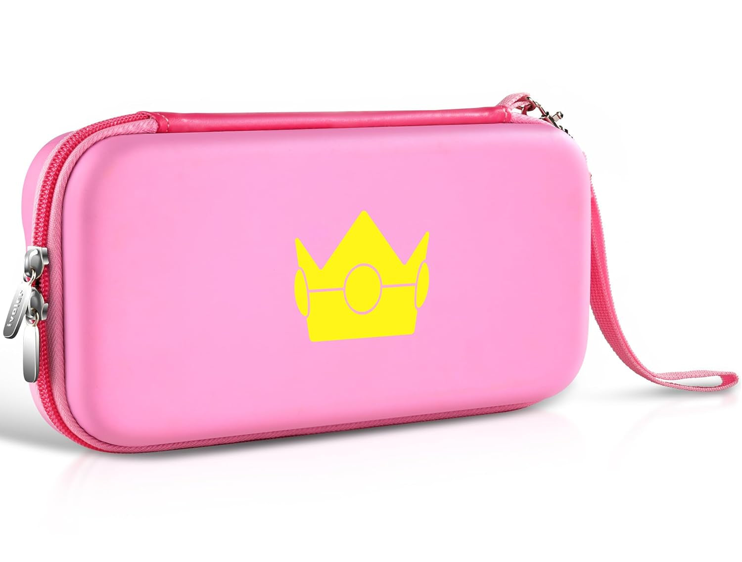 Carrying Case for Nintendo Switch and NEW Switch OLED Model(2021),Portable Hard Shell Pouch Carrying Travel Game Bag for Switch Accessories Holds 10 Game Cartridge (Black)