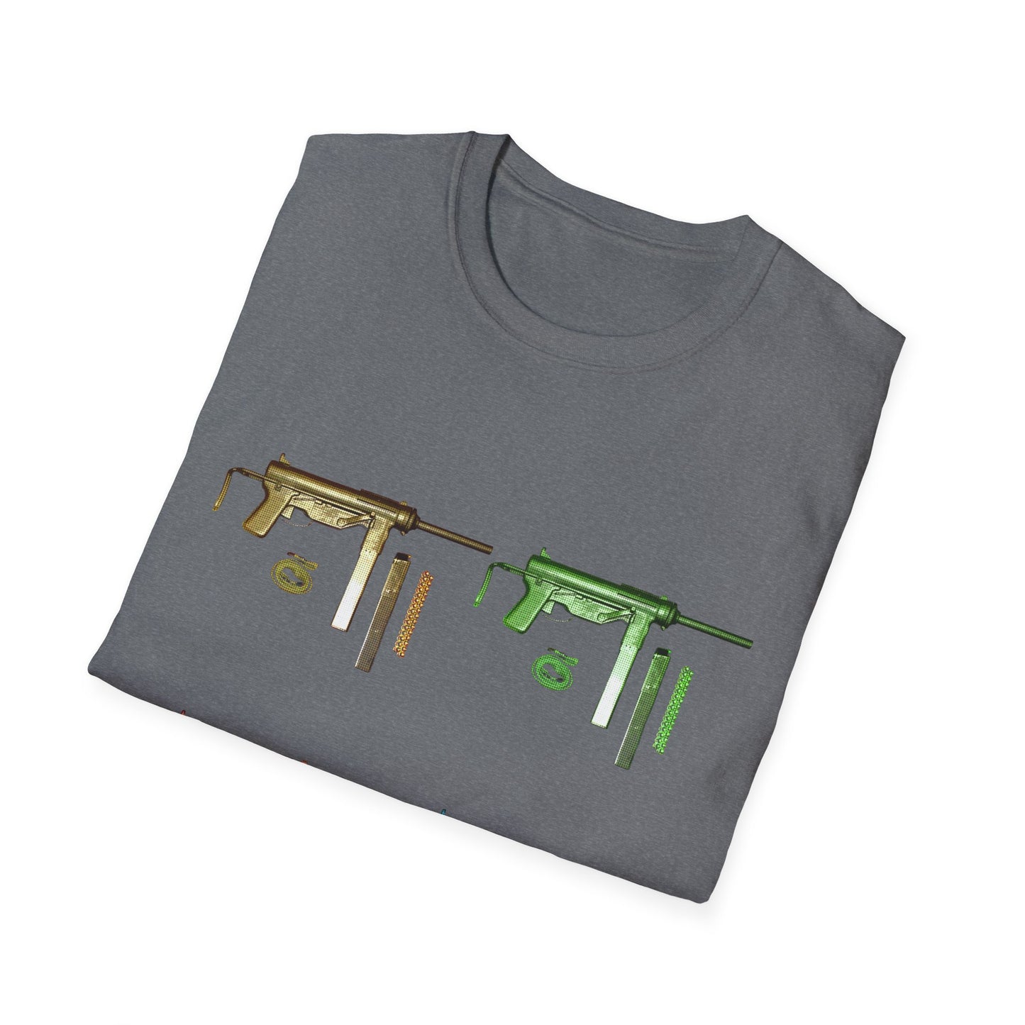 Grease Gun M3 submachine gun POP ART Unisex Softstyle T-Shirt