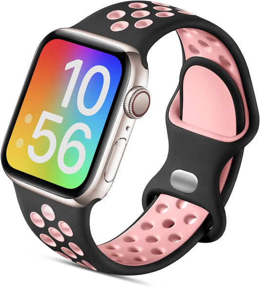 Compatible with Kids Apple Watch Band 38Mm 40Mm 41Mm & 42Mm 44Mm 45Mm for Boys Girls, Breathable Soft Silicone Sport Wrist Strap Compatible with Iwatch Series 9/8/7/6/5/4/3/2/1/SE