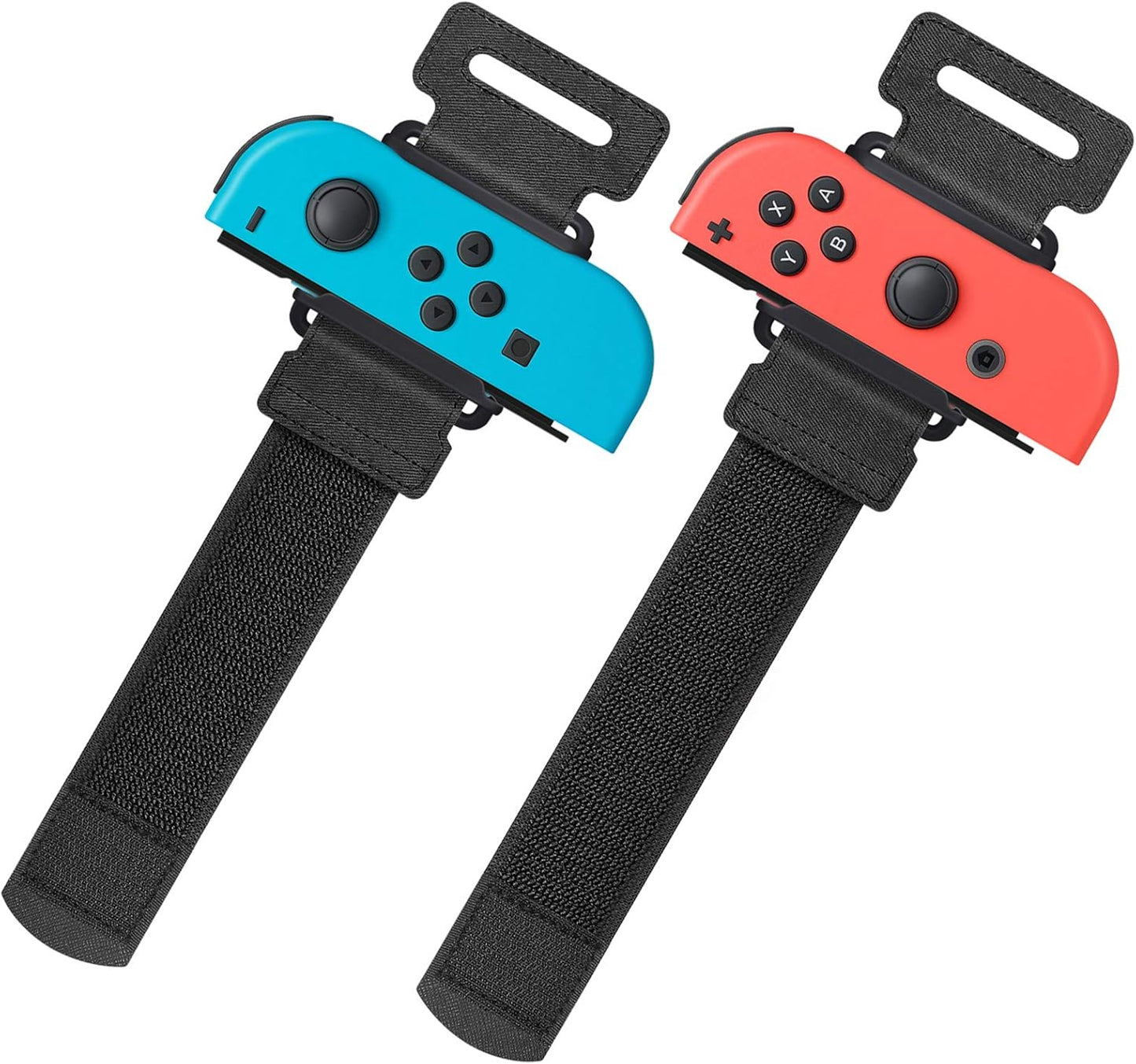 Wrist Bands for Nintendo Switch Just Dance 2025 2024 2023 & Zumba Burn It Up, Adjustable Elastic Straps for Switch & Switch OLED Joy Con Controller, 2 Pack Wristbands for Kid and Adult - Black