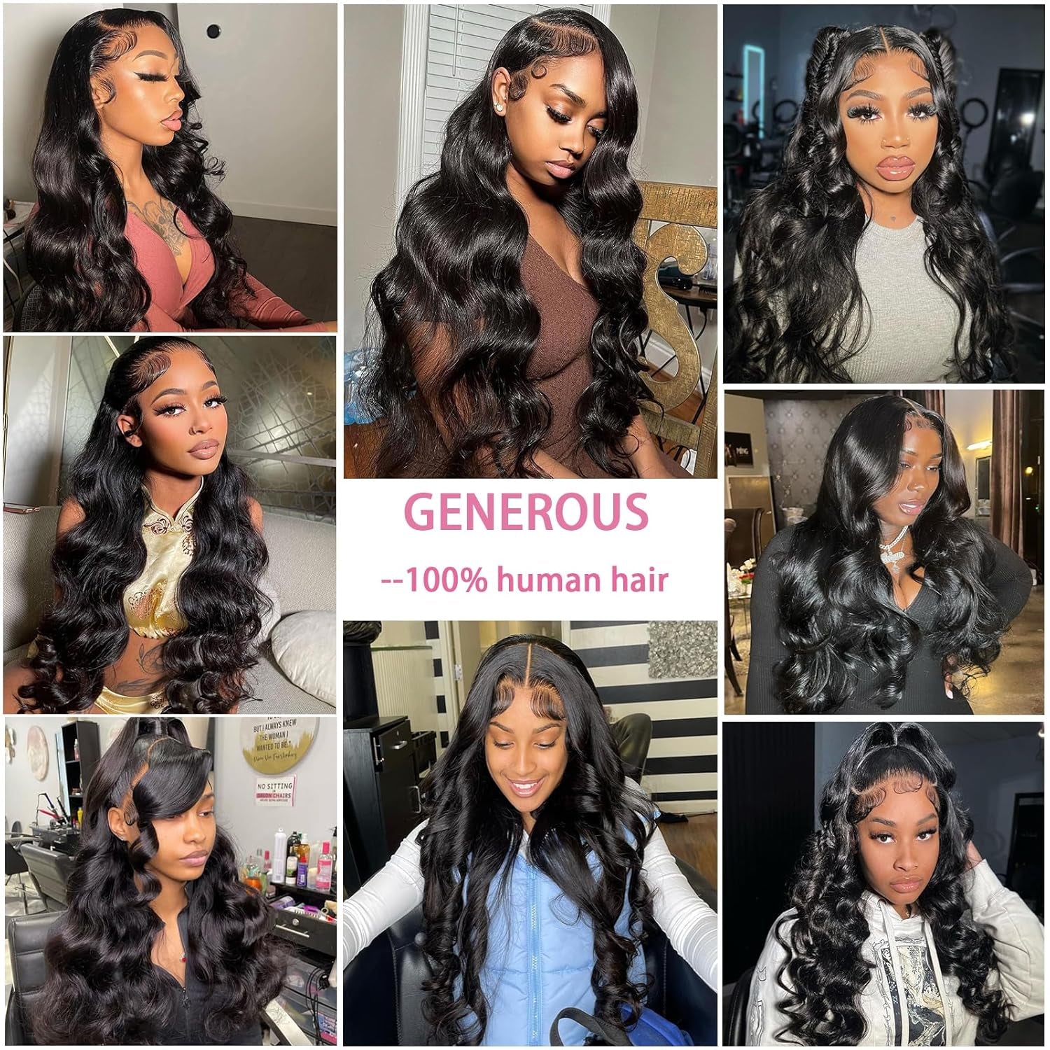 Body Wave Human Hair Bundles 4 Bundles 16 18 20 22 Inch 100% Unprocessed Brazilian Virgin Human Hair Bundles 12A Body Wave Bundles Human Hair Weave Extensions for Black Women Natural Black