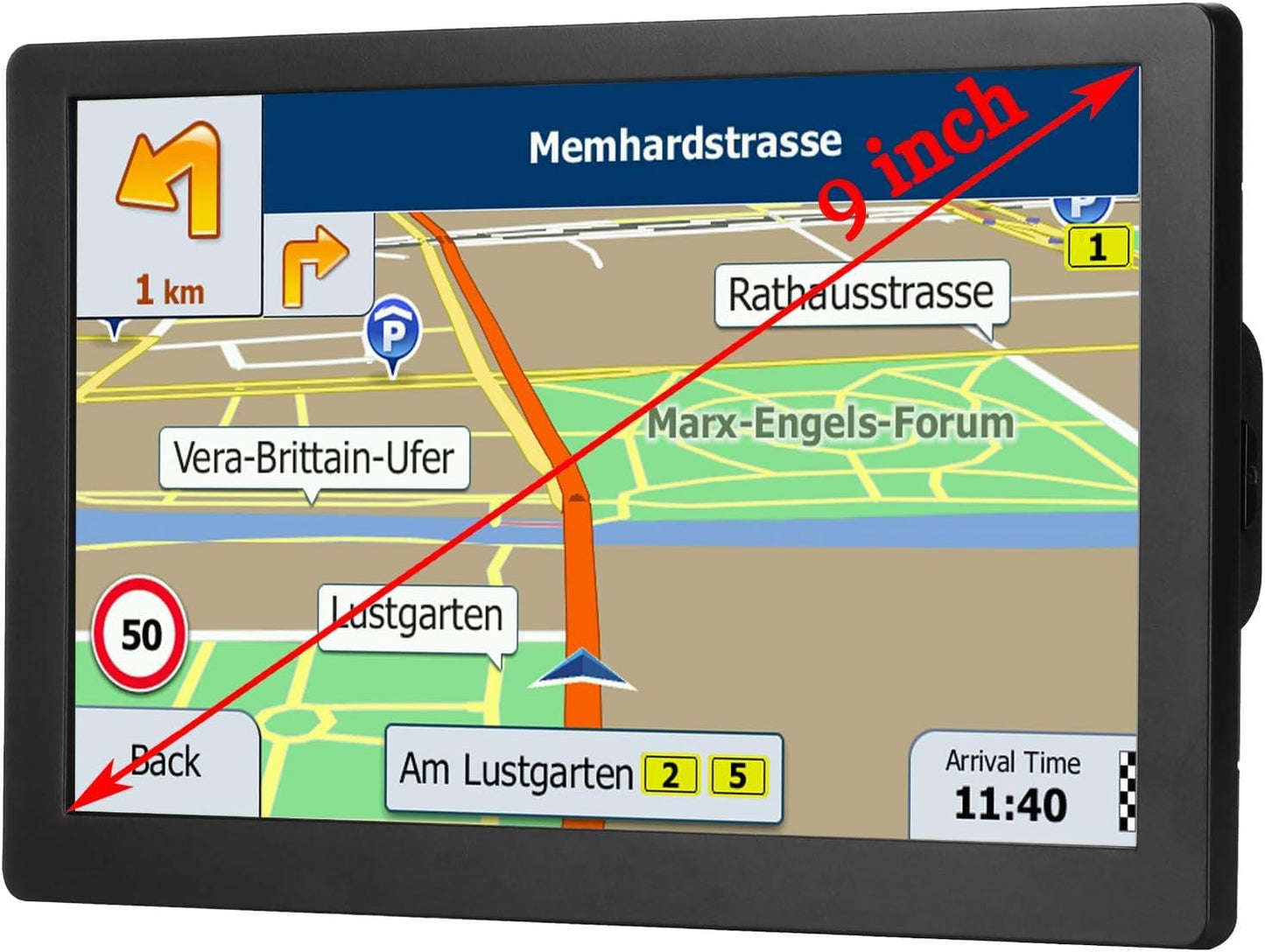 GPS Navigator for Car, Trucker Drivers Commercial 2025 Maps, 9 Inch Navigation System for Semi Truck, Lifetime Map Updates, Spoken Driver Alerts TRUCK DRIVER TRUCK DRIVER