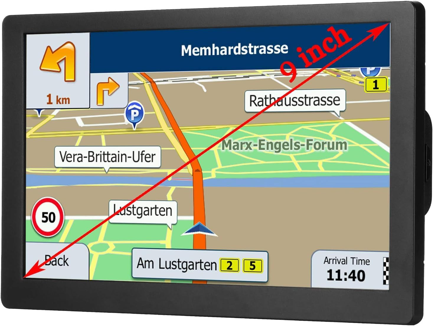 GPS Navigator for Car, Trucker Drivers Commercial 2025 Maps, 9 Inch Navigation System for Semi Truck, Lifetime Map Updates, Spoken Driver Alerts TRUCK DRIVER TRUCK DRIVER