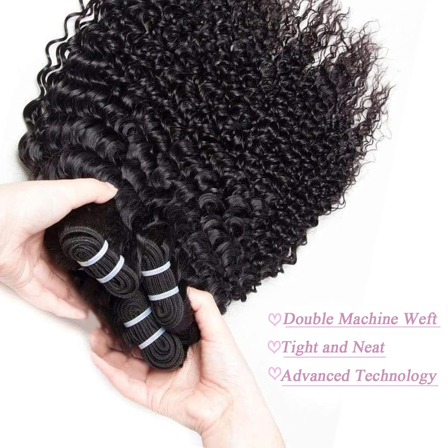 10A Deep Wave Human Hair Bundles 22 24 26 Inch Deep Curly Bundles Human Hair 100% Unprocessed Brazilian Virgin Weave 3 Bundles Wet and Wavy Bundles Double Weft Water Wave Bundles Human Hair