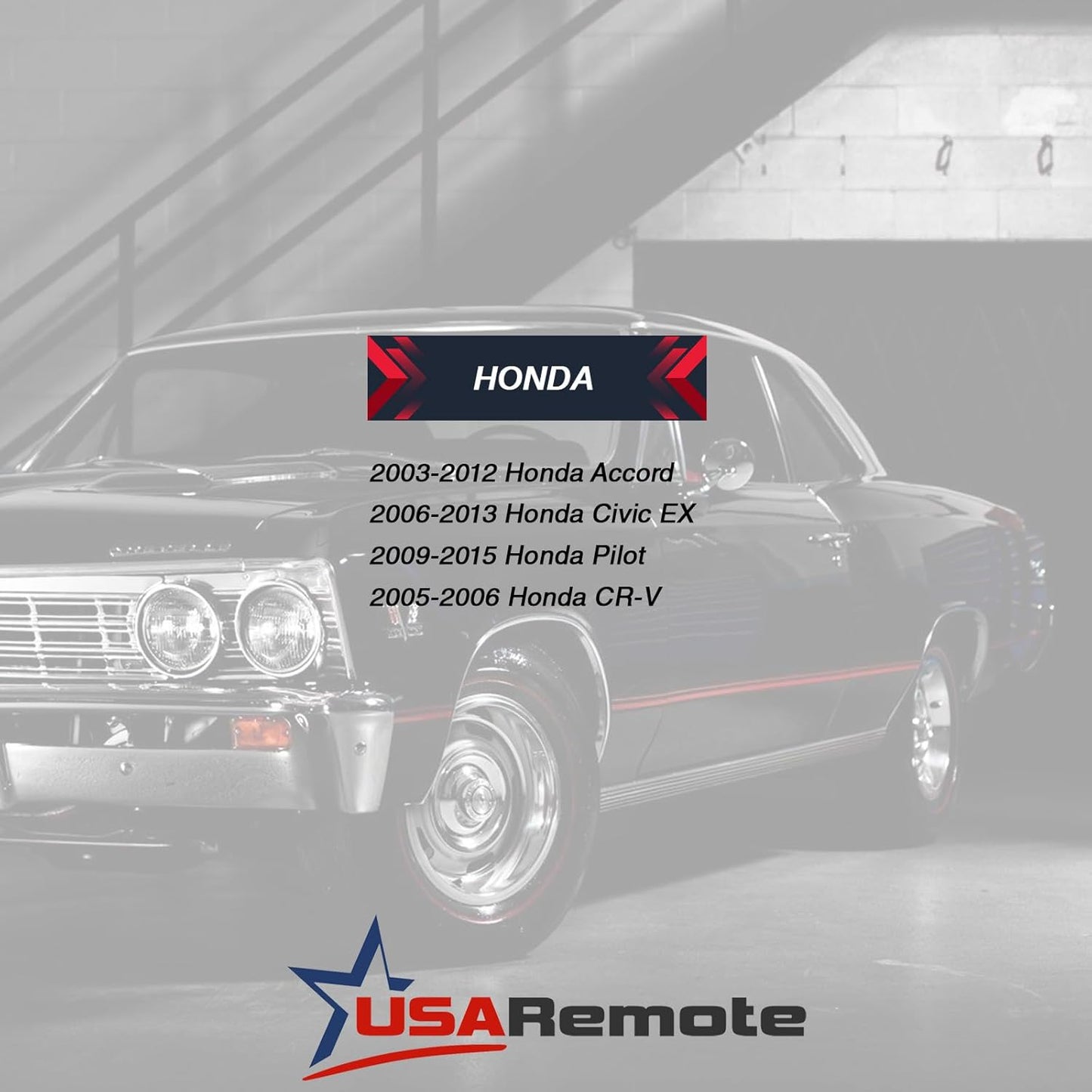 Cutting NOT Required - 2 Key Fob Keyless Entry Remote Shell Case & Pad Fits Honda 2003-2012 Accord / 2006-2013 Civic EX / 2009-2015 Pilot /2005-2006 CR-V