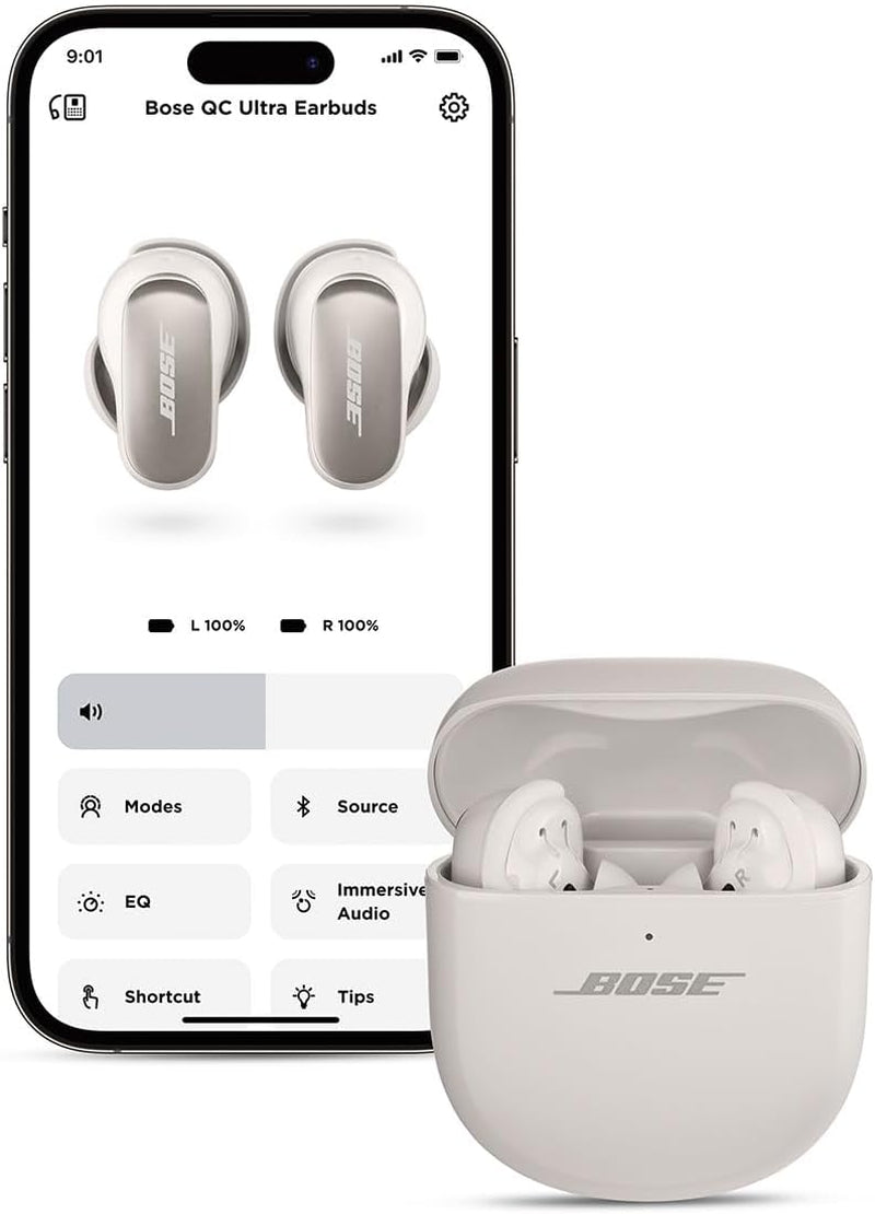 Quietcomfort Ultra Wireless Noise Cancelling Headphones with Quietcomfort Ultra Wireless Noise Cancelling Earbuds (White)