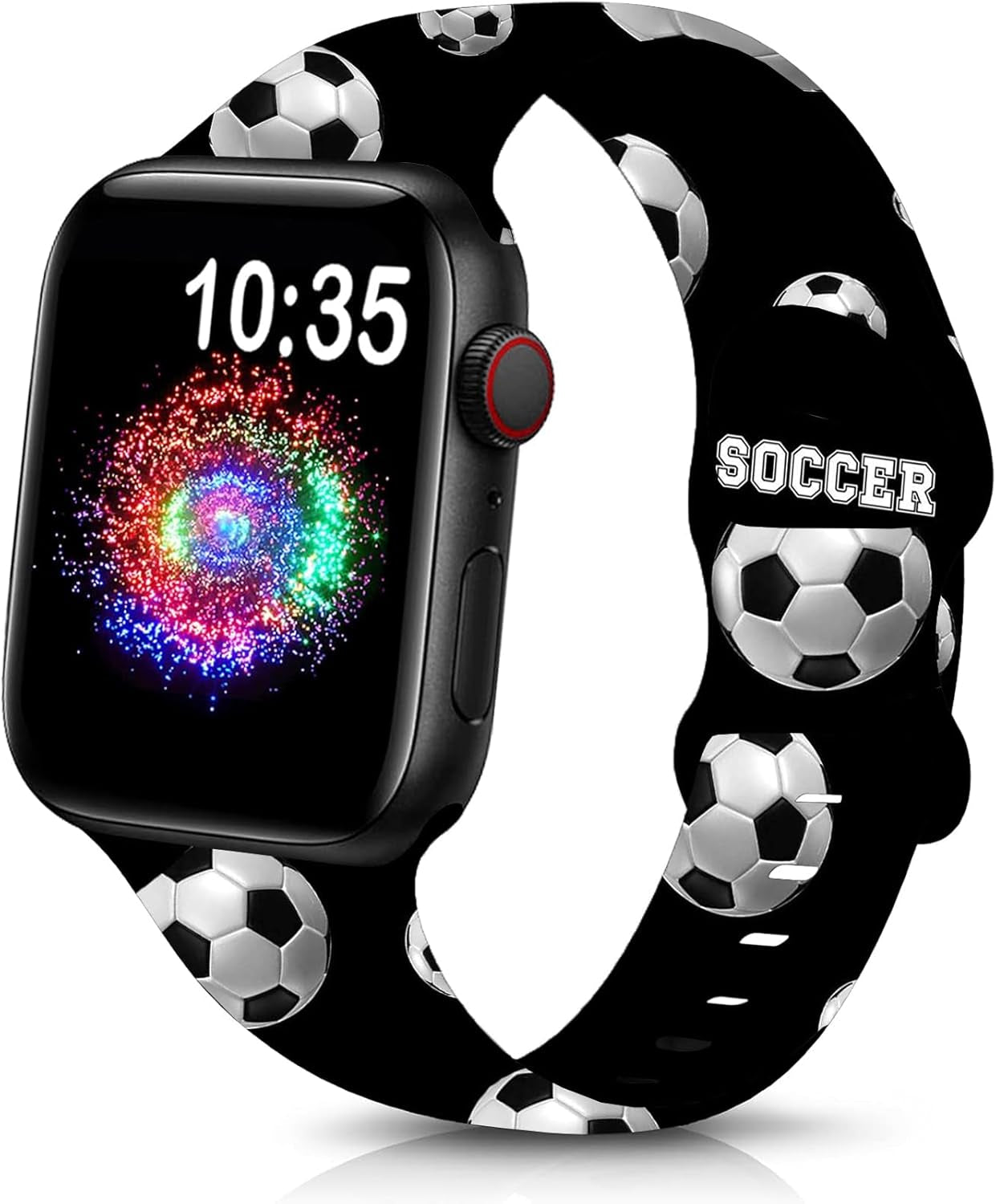 Cute Sport Wristband Compatible with Apple Watch Band 40Mm 44Mm 46Mm 41Mm 45Mm 38Mm 42Mm 49Mm,Soft Silicone Replacement Strap for Iwatch Series 10 9 Ultra SE 8 7 6 5 4 3 2 1 for Women Men