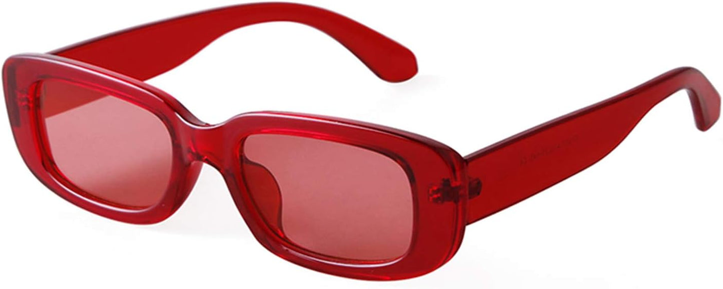 Rectangle Sunglasses for Women Men Retro 90S Sunglasses Womens Trendy Rectangular Sun Glasses Y2K Unisex Stylish 2025