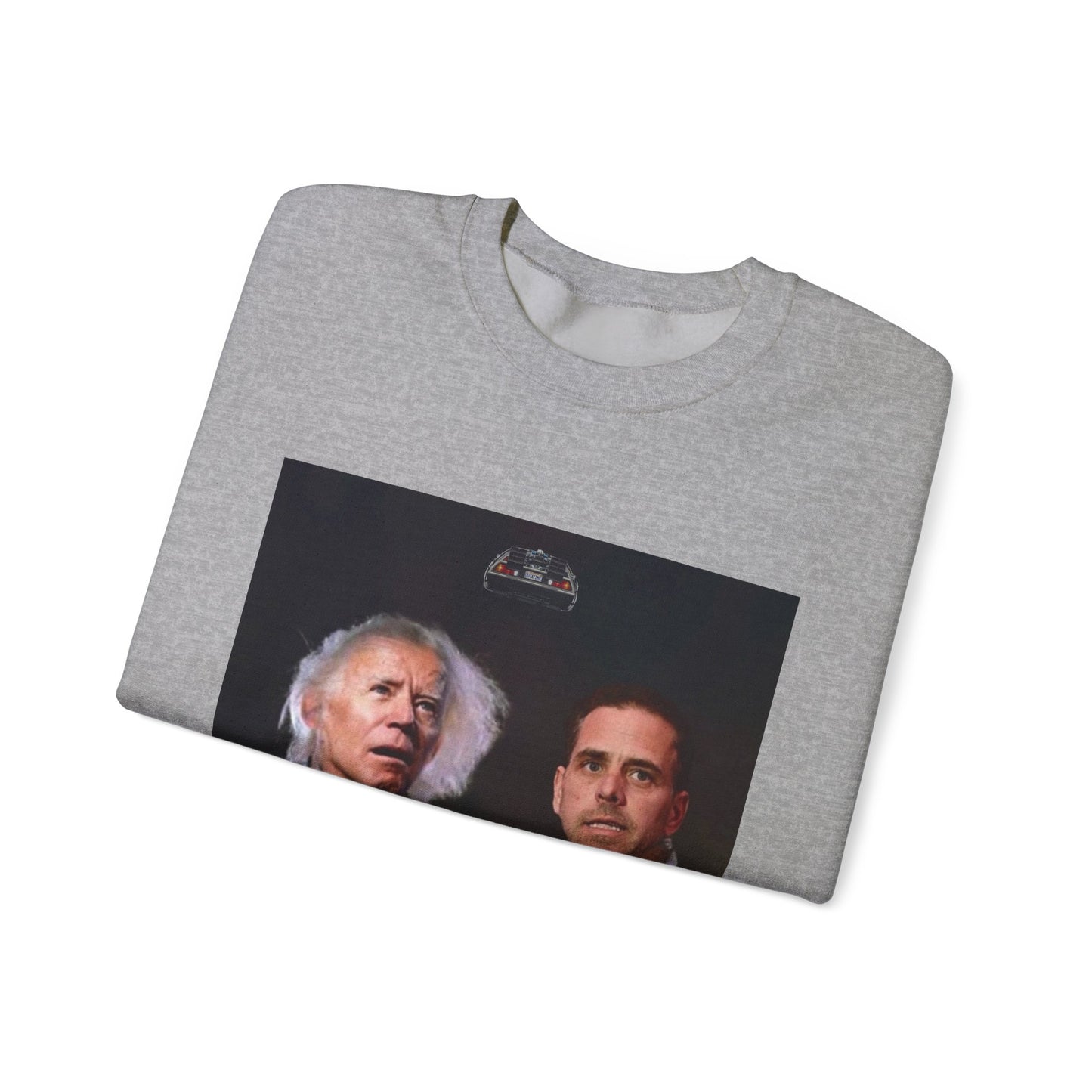 Hunter Biden Convicted Felon Pardon Back to the basement Unisex Heavy Blend™ Crewneck Sweatshirt