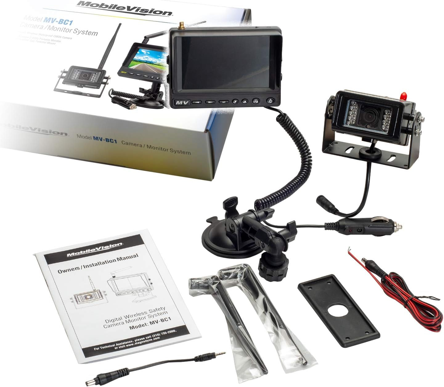 HD Wireless Backup Camera System for Enhanced Visibility in Rvs, Tow Trucks, & Large Vehicles, Heavy Duty - Water Resistant TRUCK DRIVER