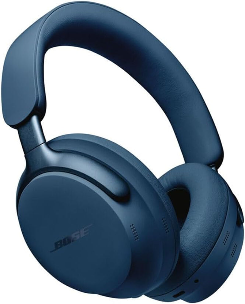 Quietcomfort Ultra Wireless Noise Cancelling Headphones with Spatial Audio, Over-The-Ear Headphones with Mic, up to 24 Hours of Battery Life (Luner Blue)