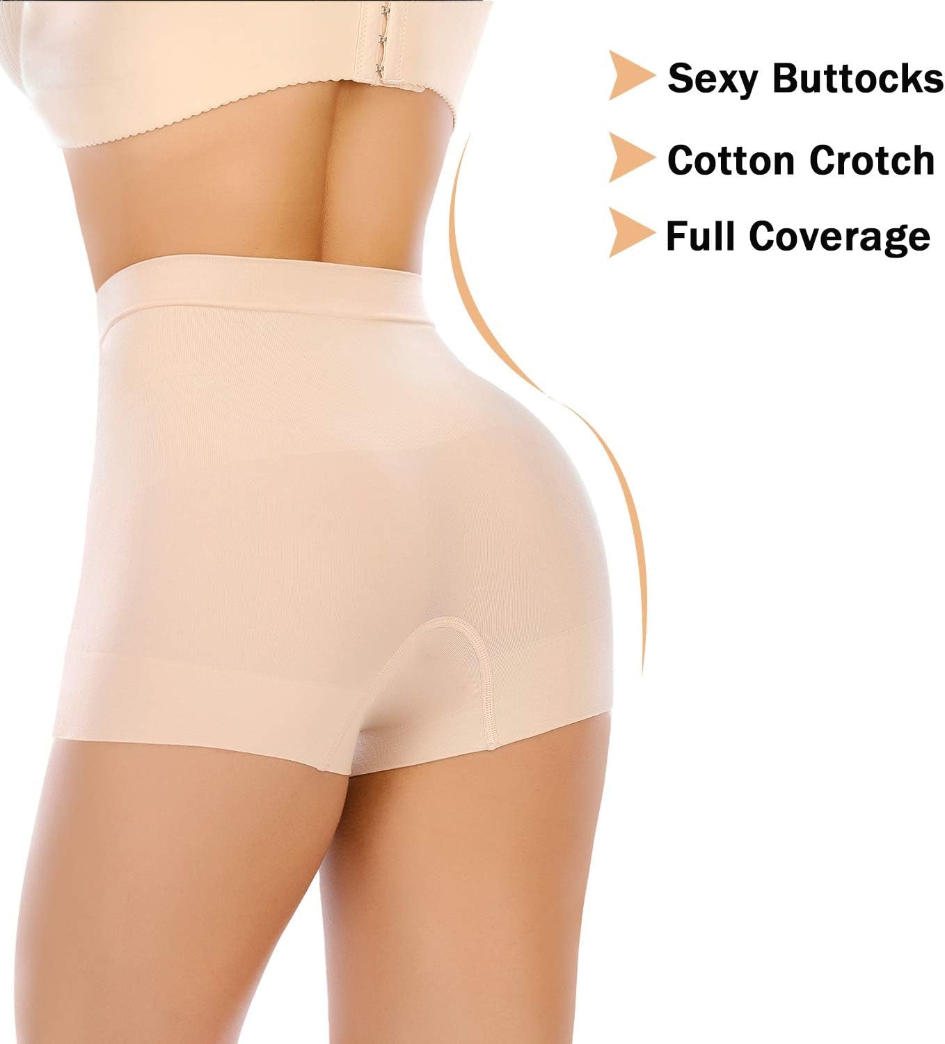 Womens Seamless Shaping Boyshorts Panties Tummy Control Underwear Slimming Shapewear Shorts