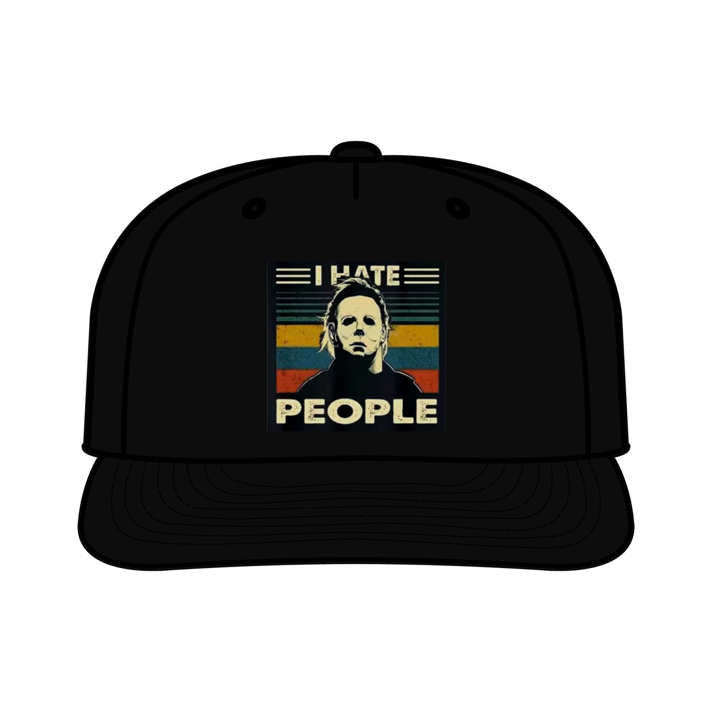 Michael Myers I Hate People Vintage Print  Surf Cap