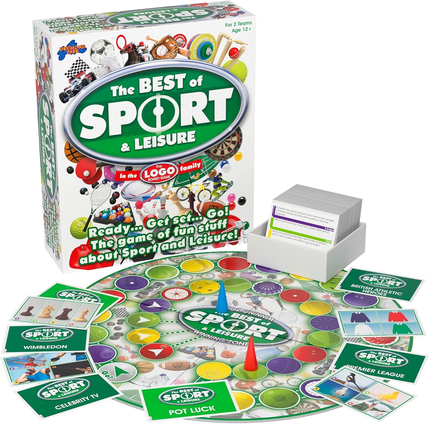 LOGO Best of Sport and Leisure Board Game, Board Game for Sports Fans, Family Games for Adults and the Whole Family, Suitable from 12 Years+, Multicoloured, T73294 UKUK