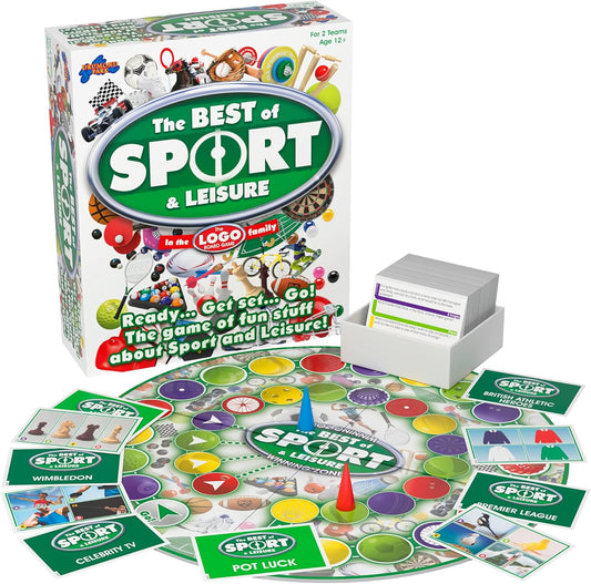 LOGO Best of Sport and Leisure Board Game, Board Game for Sports Fans, Family Games for Adults and the Whole Family, Suitable from 12 Years+, Multicoloured, T73294 UKUK