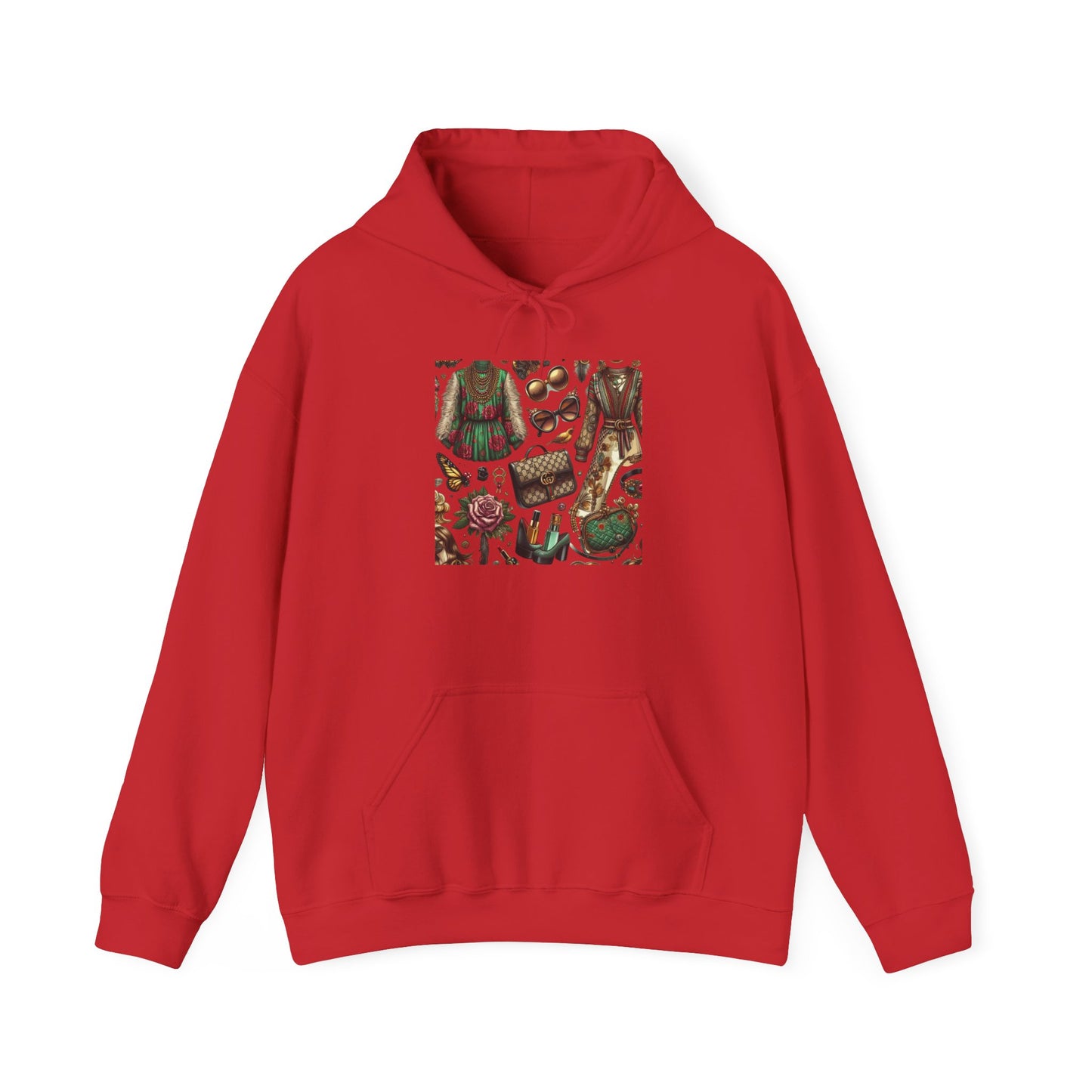 Vintage-Gucci Inspired Art Hoodie – Unisex Heavy Blend™ Hooded Sweatshirt