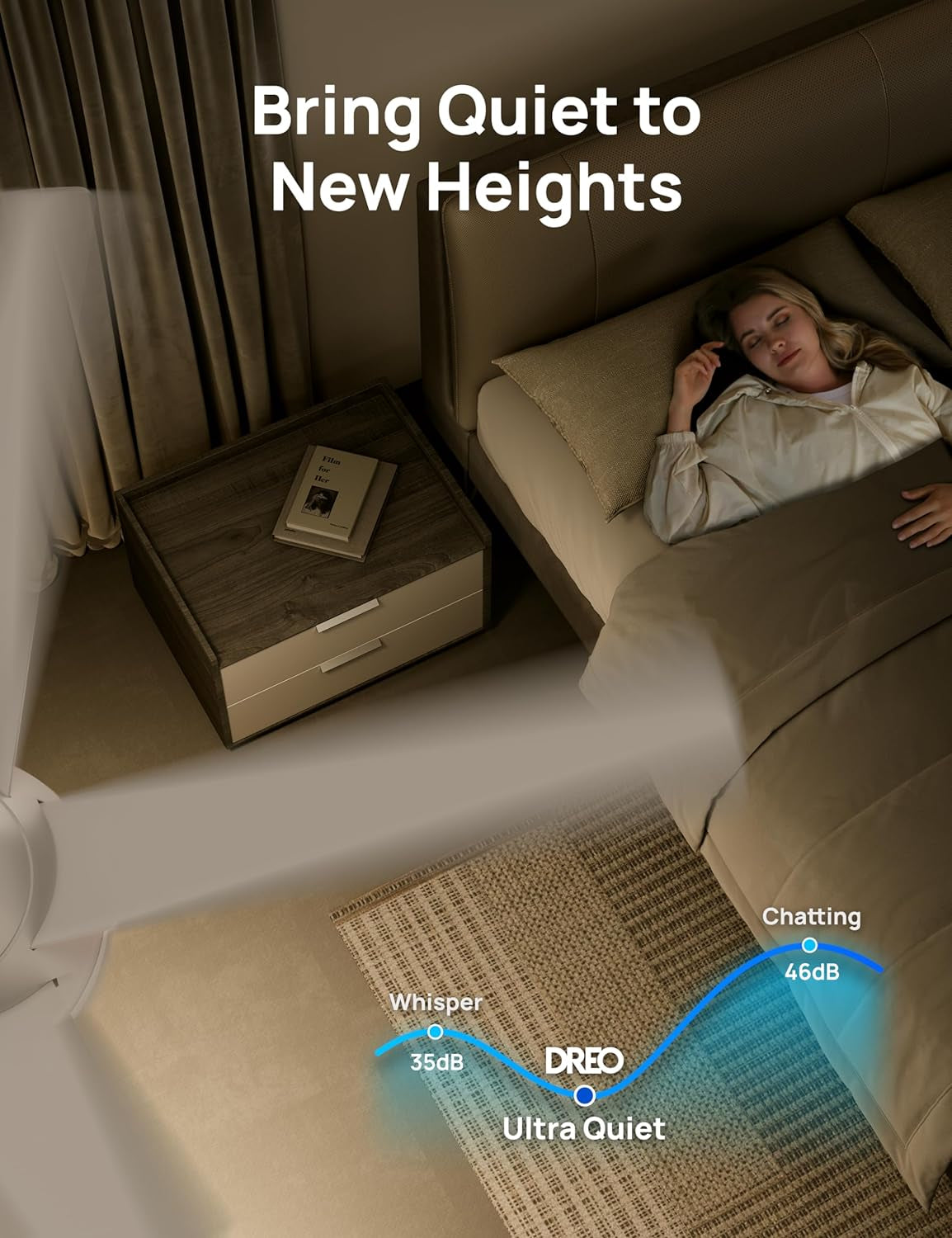 Smart Ceiling Fan with Lights, 52 Inch, 12 Speeds & 3 Fan Modes, Stepless Color Tones, Dimmable LED Light, 12H Timer, Quiet DC Motor, Remote/App/Alexa Control, White Ceiling Fans Indoor