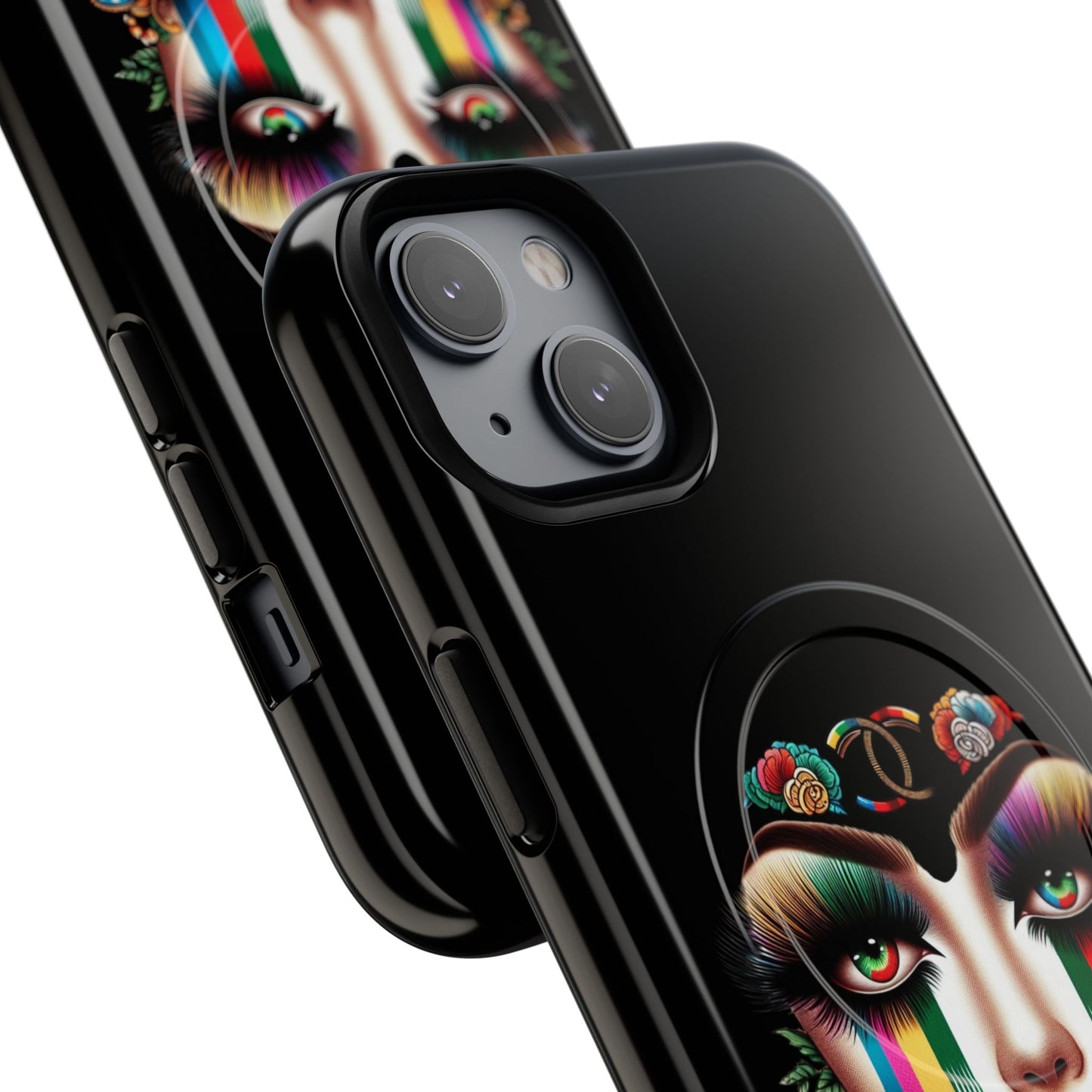 Gucci Inspired Artistic Tough Magnetic Phone Case - Vibrant Lady Design