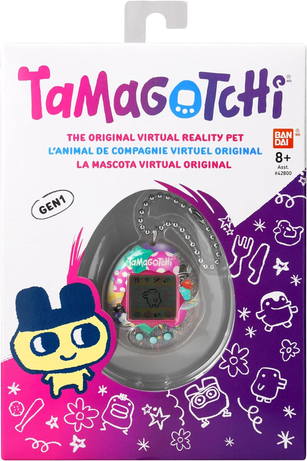 Bandai Original Pretty Party Digital Pet | Nurture and Raise the Original Electronic Pet Japanese Kids Toys for Girls and Boys Make Great 90S Retro Gifts BanUK