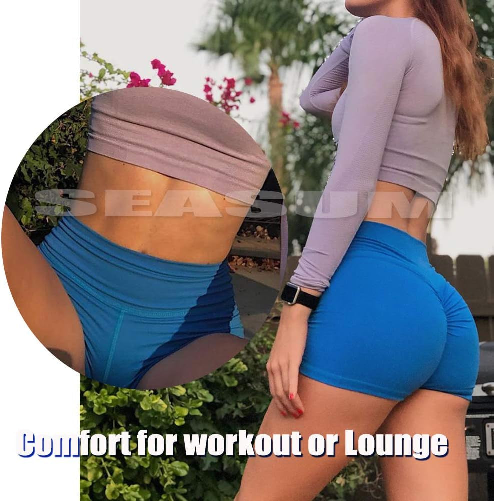 Women Scrunch Booty Sexy Shorts High Waist Gym Workout Butt Lifting Yoga Short Hot Costume Outfit