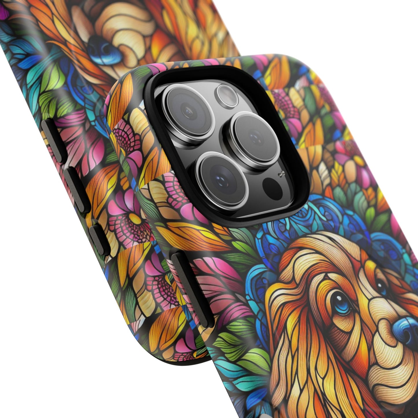 Dog Stained Glass Magnetic Cases