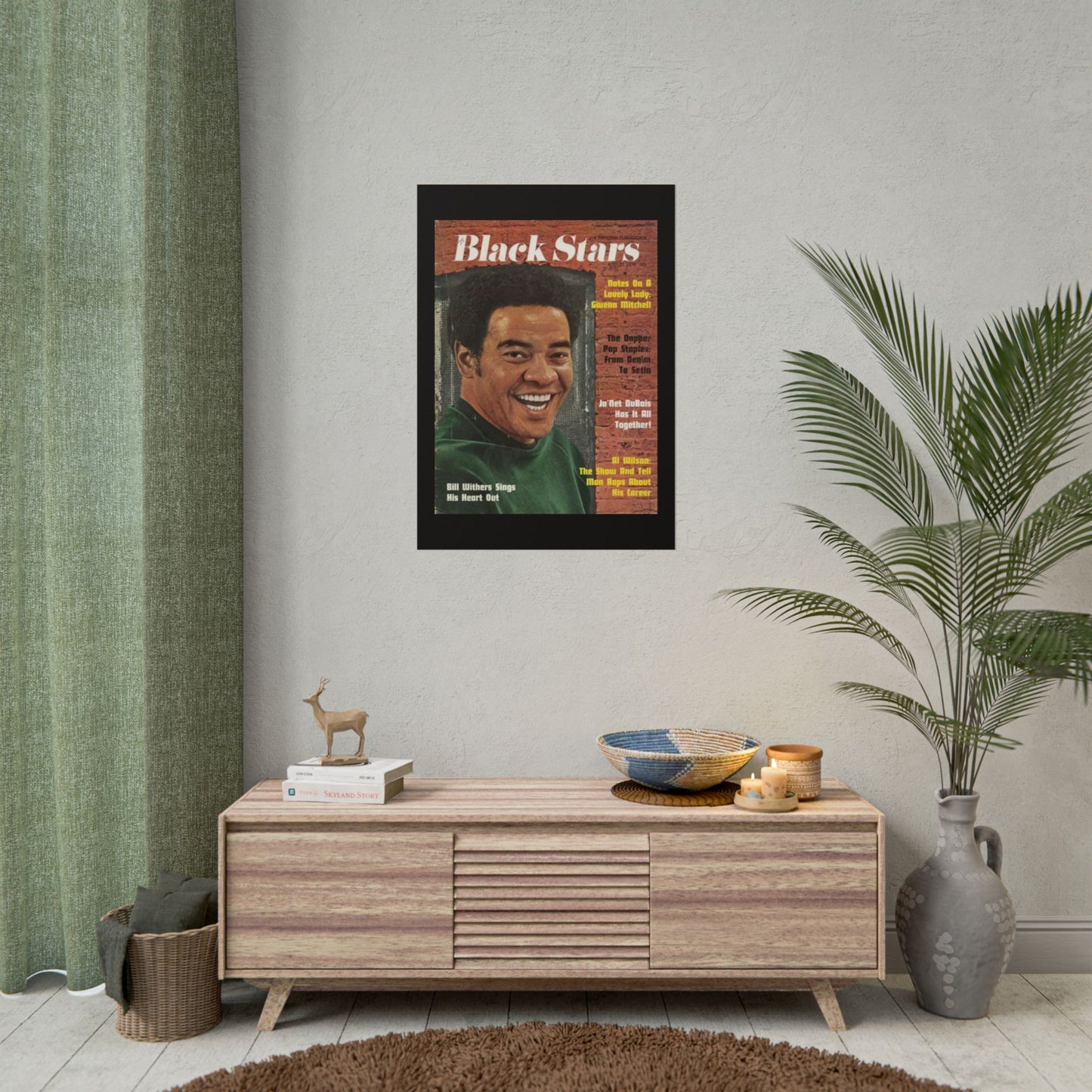 Vintage Music Rolled Posters - Bill Withers, August 1974 Design