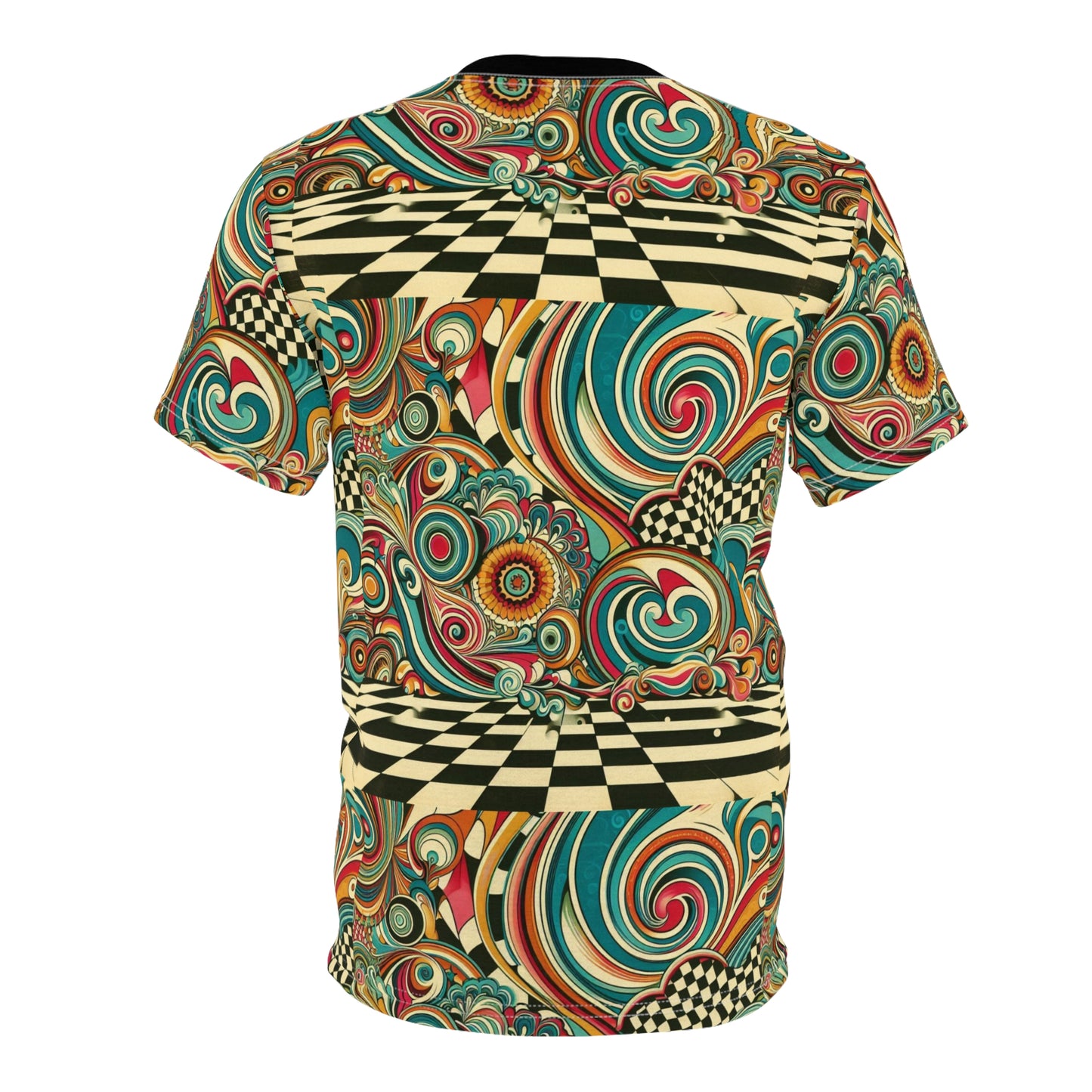 Psychedelic Pattern Unisex Tee - Vibrant, Colorful Art for Creative Souls