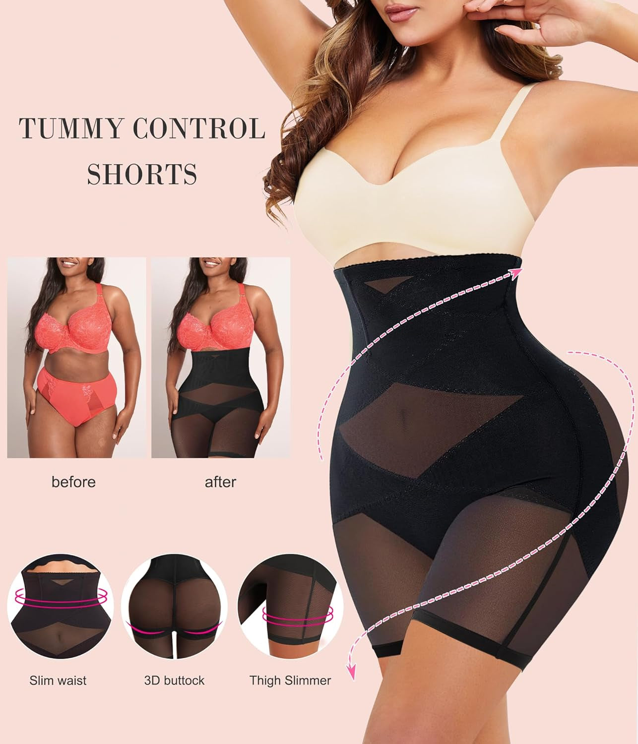 Womens' Tummy Control High Waist Trainer Body Shaper