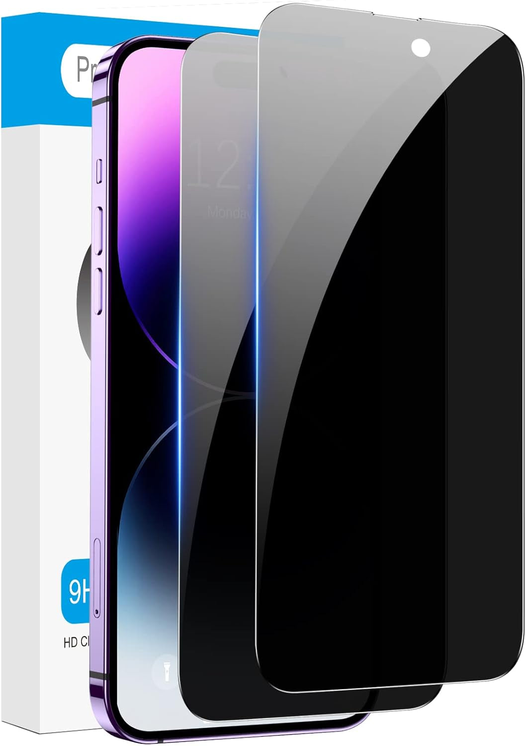 for Iphone 16E/14/13/ 13 Pro Privacy Screen Protector, 2 Pack Privacy Screen, anti Spy Tempered Glass Film with Easy to Install Kit, Accessories 6.1 Inch