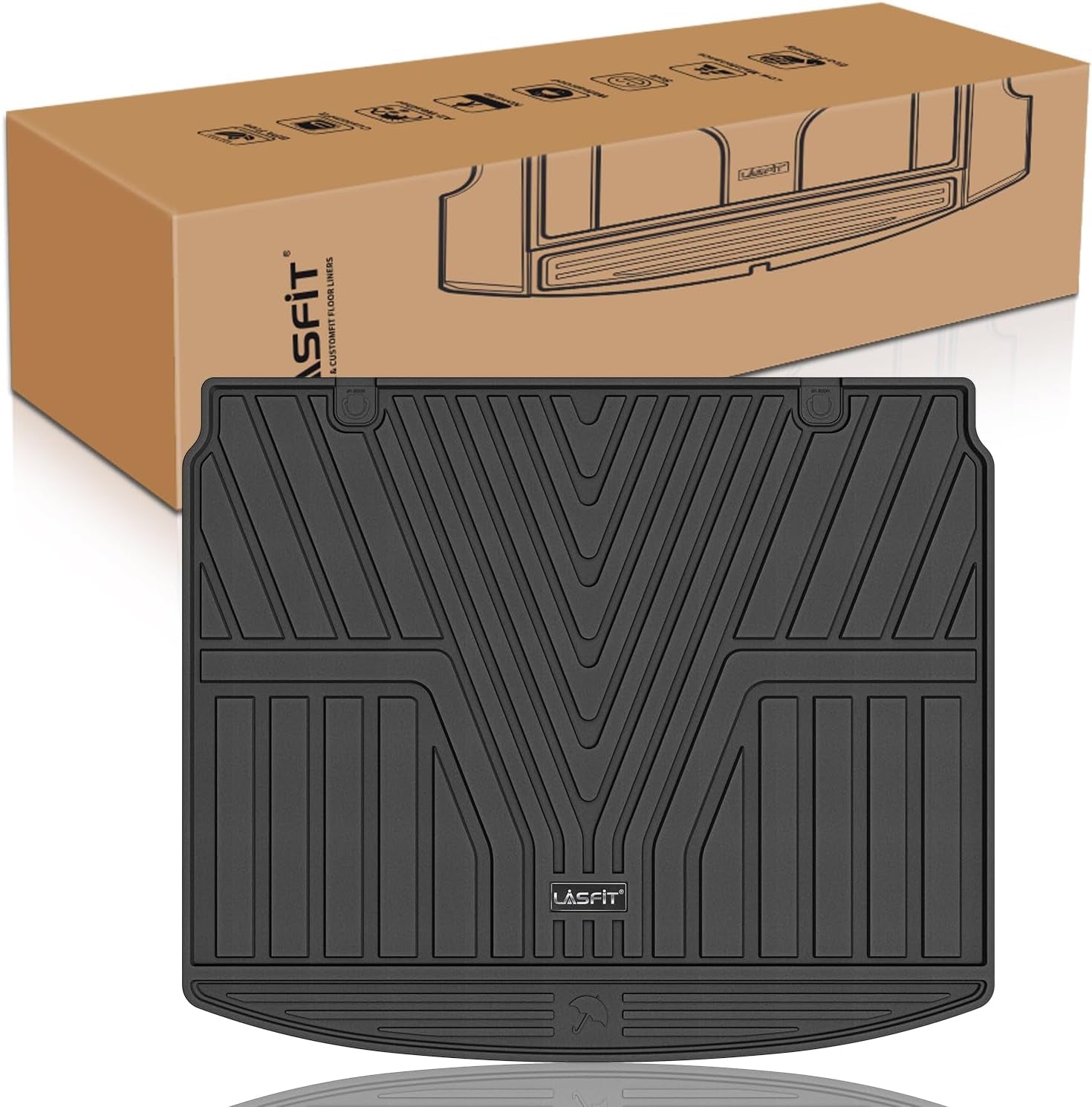 Floor Mats for Honda CR-V 2023-2025 (Include CR-V FCEV & Hybrid Models) All Weather Protection TPE Car Liners, 1St & 2Nd Row Black