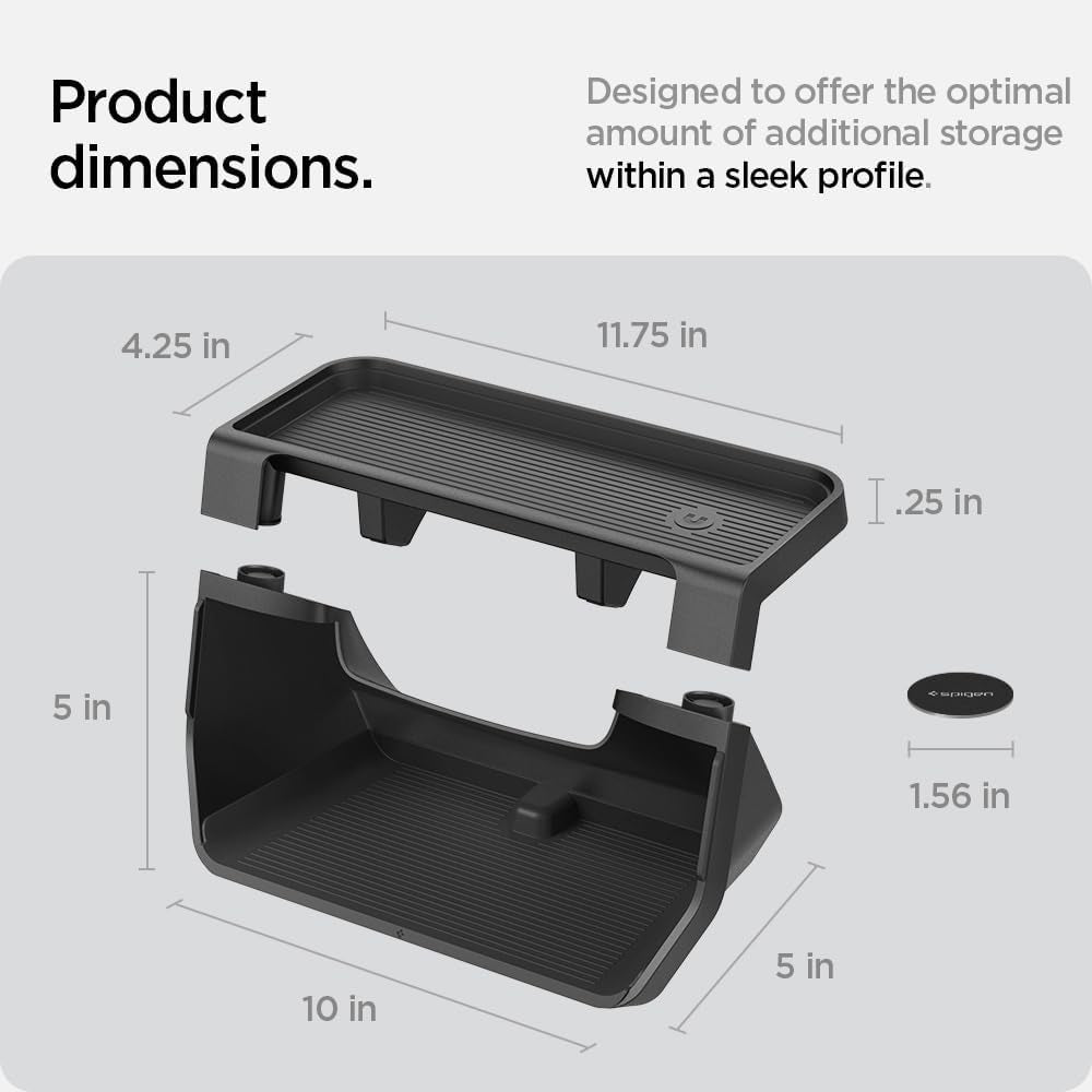 under Screen Storage Organizer Designed for Tesla Model 3 and Y [Not Compatible with Model 3 2024 and Model Y Austin Texas Made]