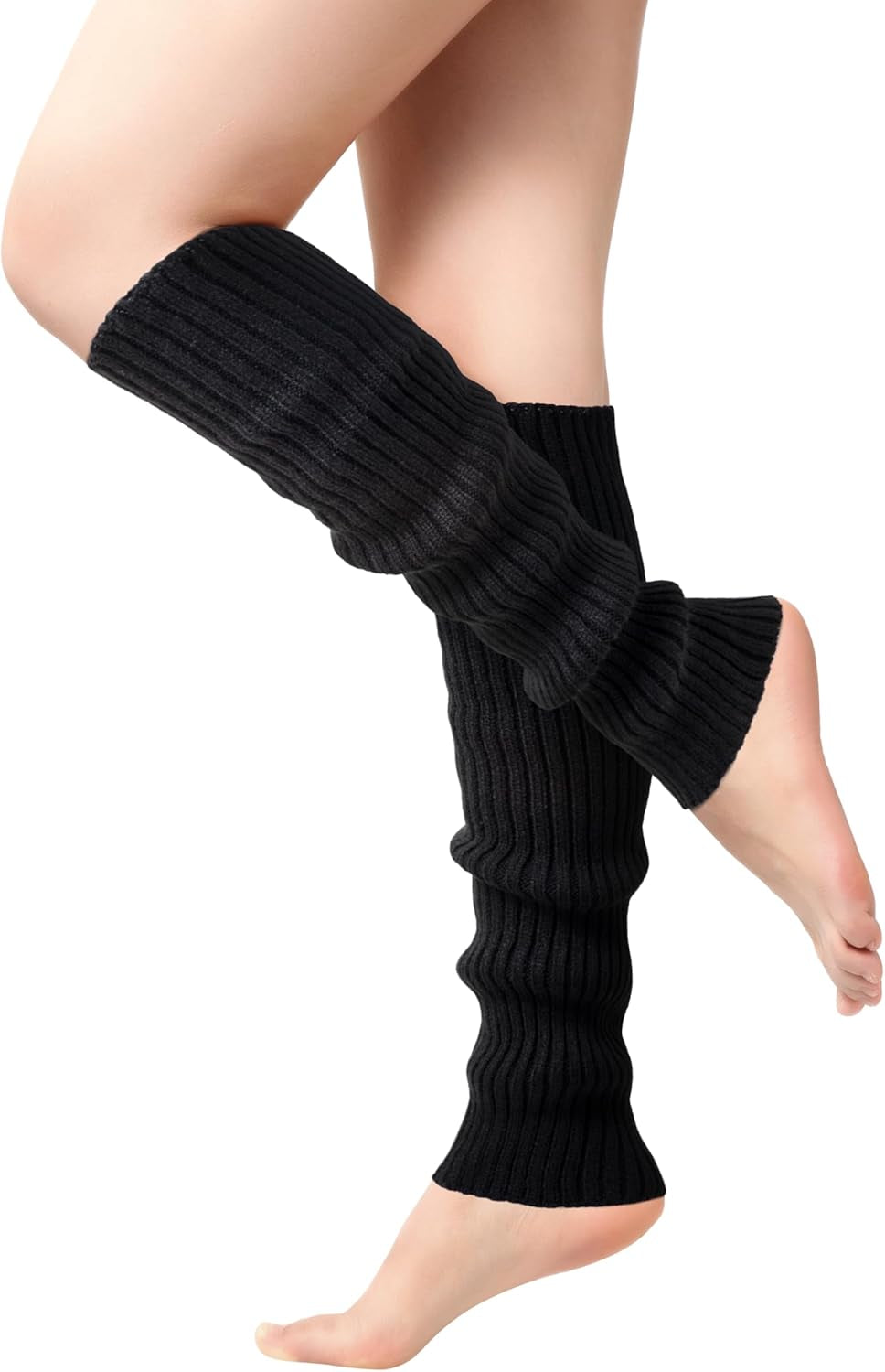Leg Warmers for Women - Leg Warmers 80S Ribbed Knitted Long Socks for Yoga Party Sports Fashion Accessories