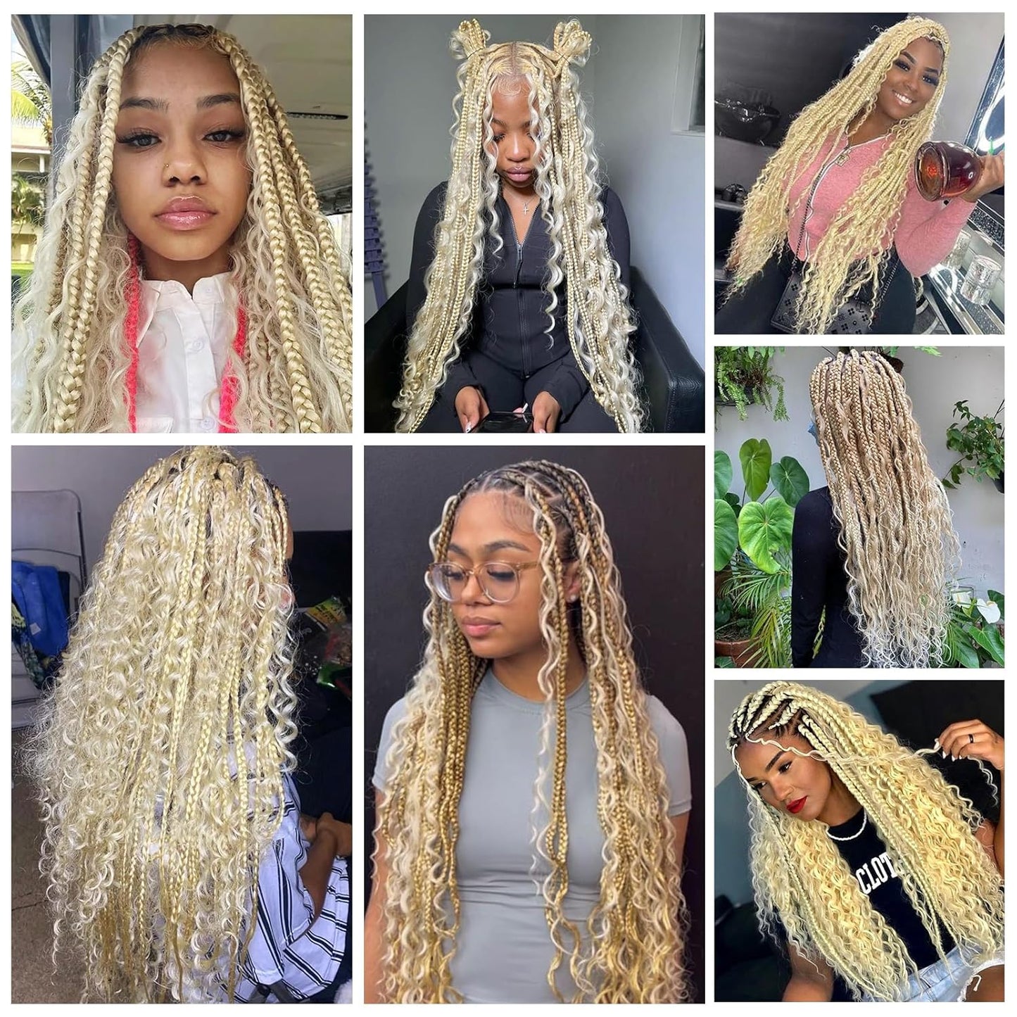 Langer 613 Blonde Human Braiding Hair Deep Wave Bulk Human Hair for Braiding No Weft Bundle 150G 3 Bundles/Pack 16A Brazilian Virgin Water Curly Human Hair Extensions for Braids Human Hair 18 Inch