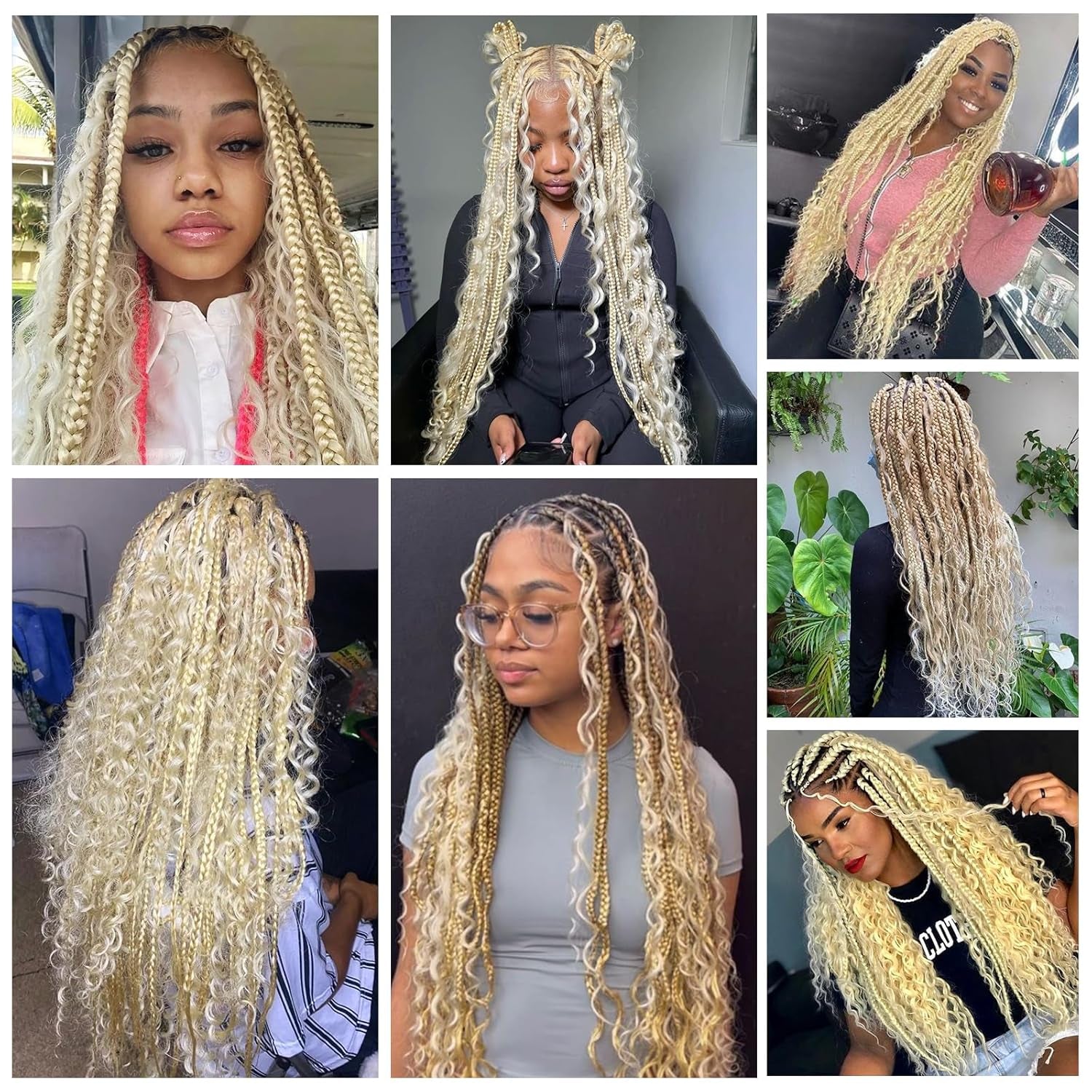 Langer 613 Blonde Human Braiding Hair Deep Wave Bulk Human Hair for Braiding No Weft Bundle 150G 3 Bundles/Pack 16A Brazilian Virgin Water Curly Human Hair Extensions for Braids Human Hair 18 Inch