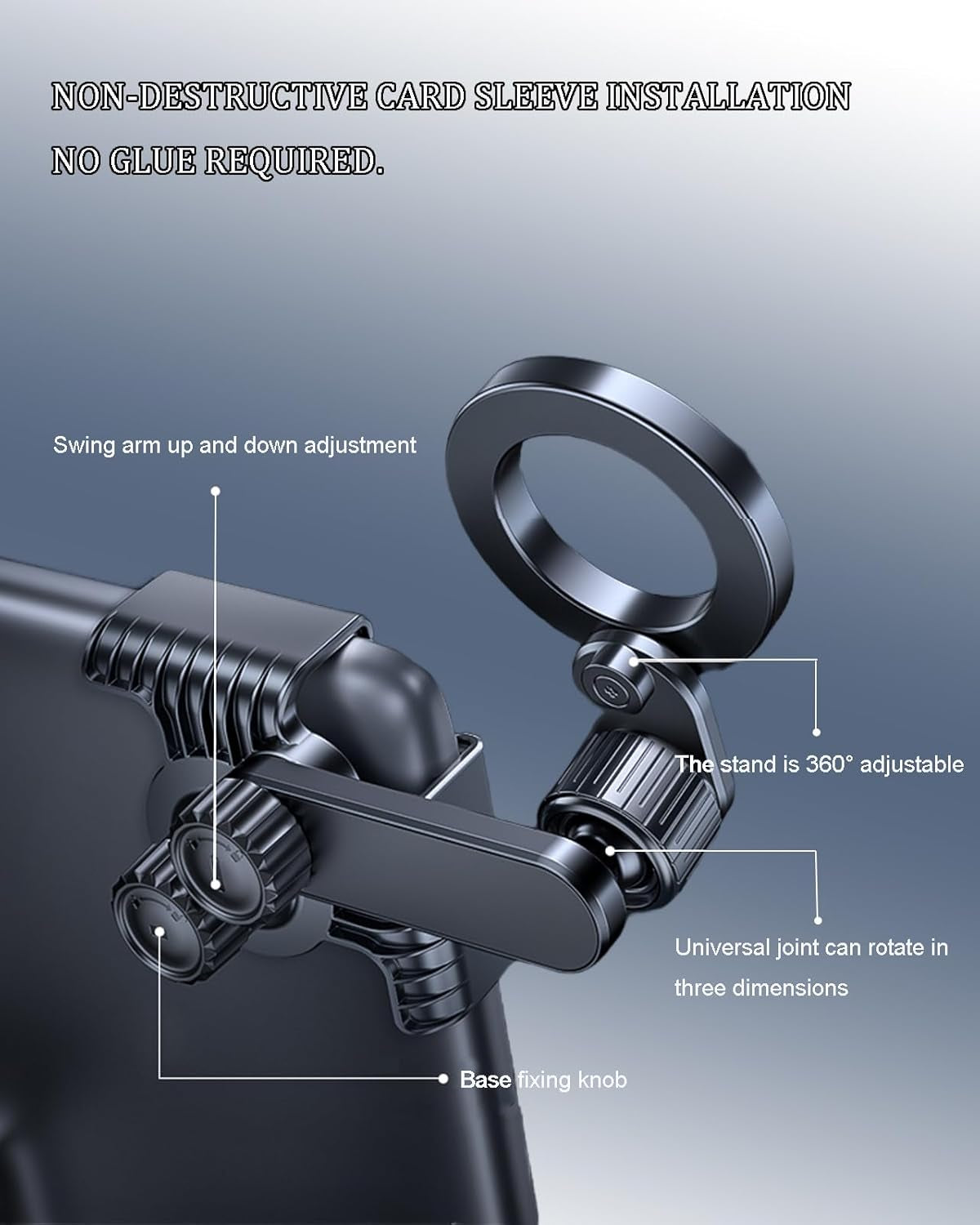 Phone Mount for Tesla Model Y Accessories 2024, No Glue Required, for Magsafe Magnetic Car Dash Phone Holder for Tesla Model 3/Y/S/X/Cybertruck Accessories (For Model 3/Y/S/X/Cybertruck)