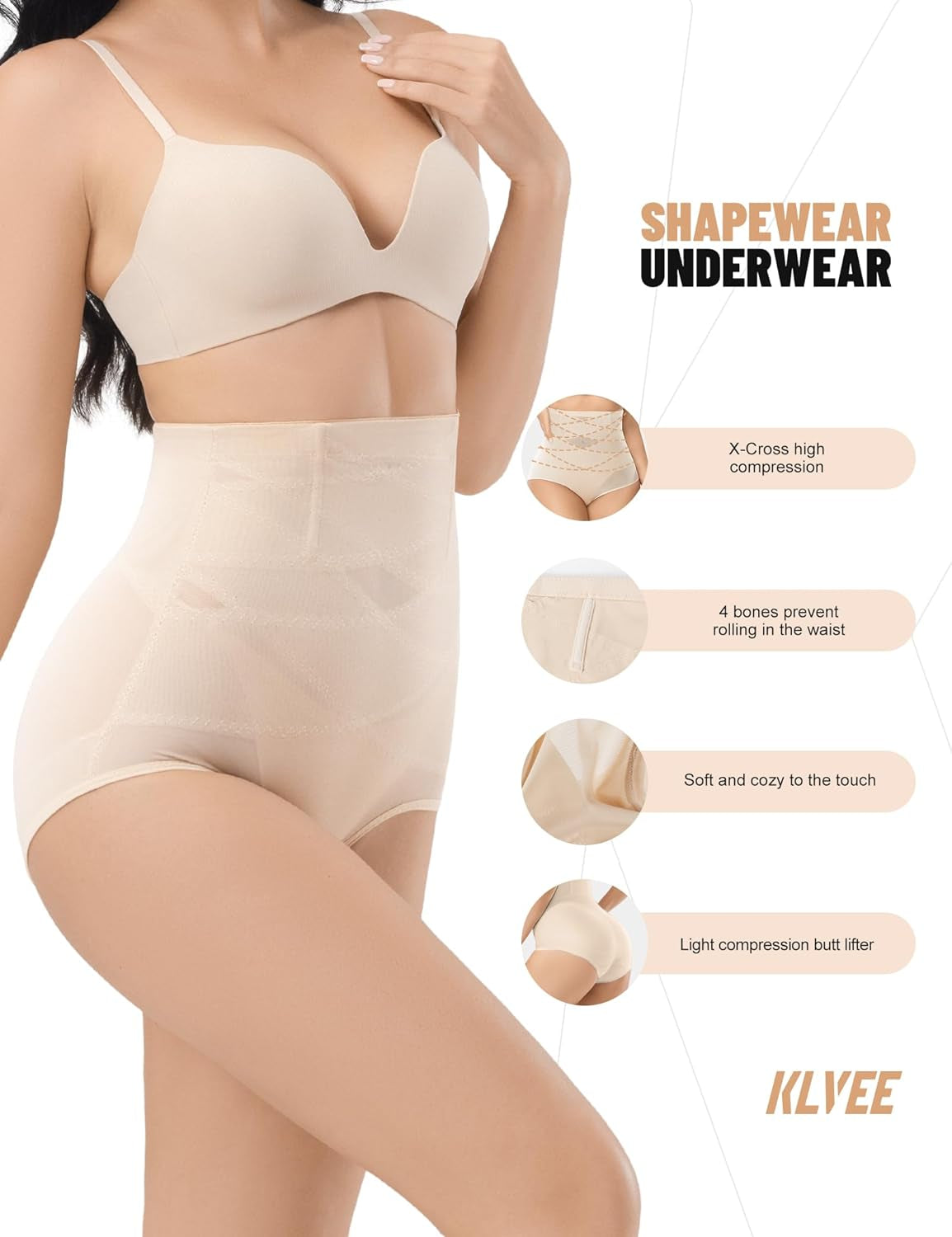 Shapewear Tummy Control Underwear High Waisted Girdle Body Shaper Butt Lifting Panties Spanks